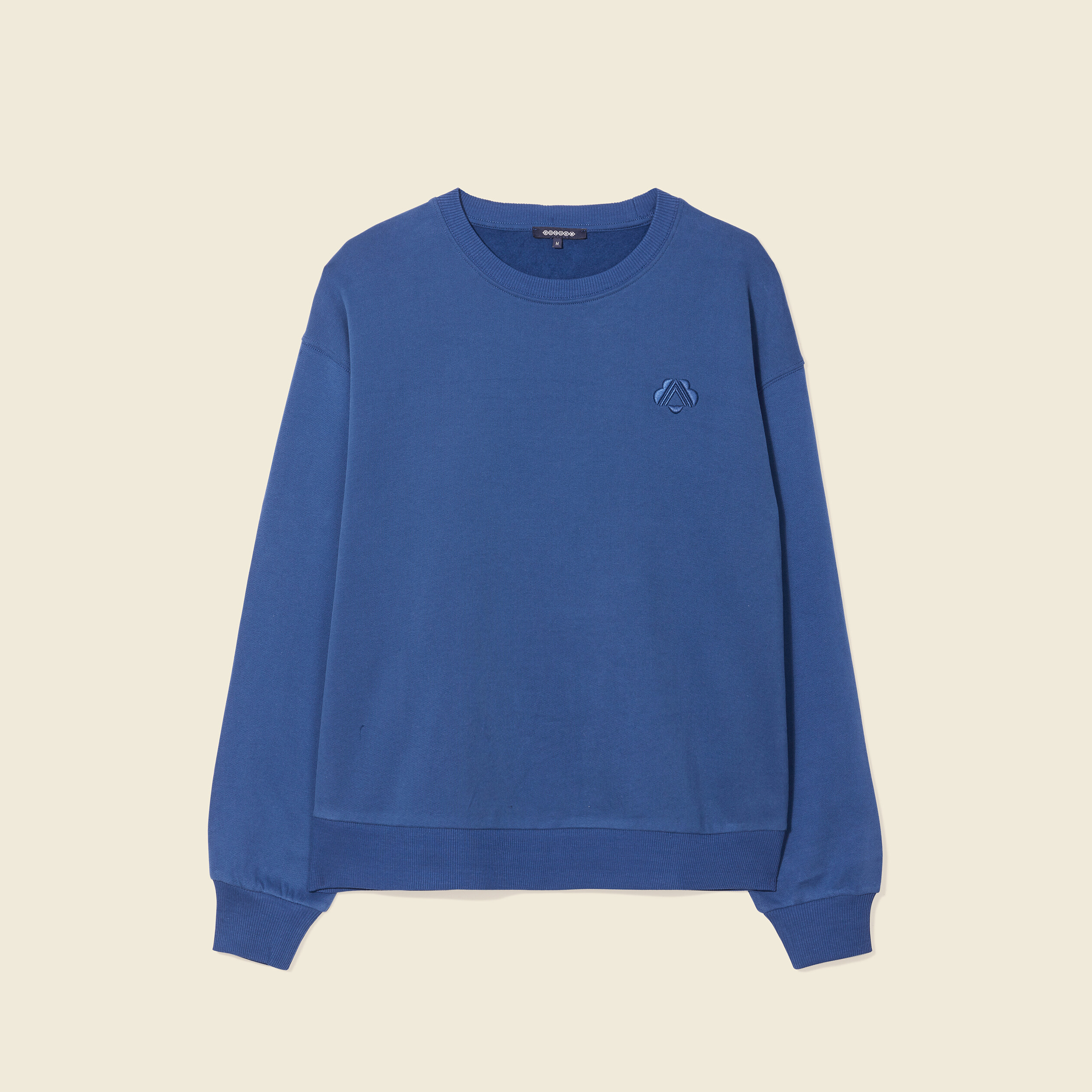 Sweat manches longues bleu marine femme