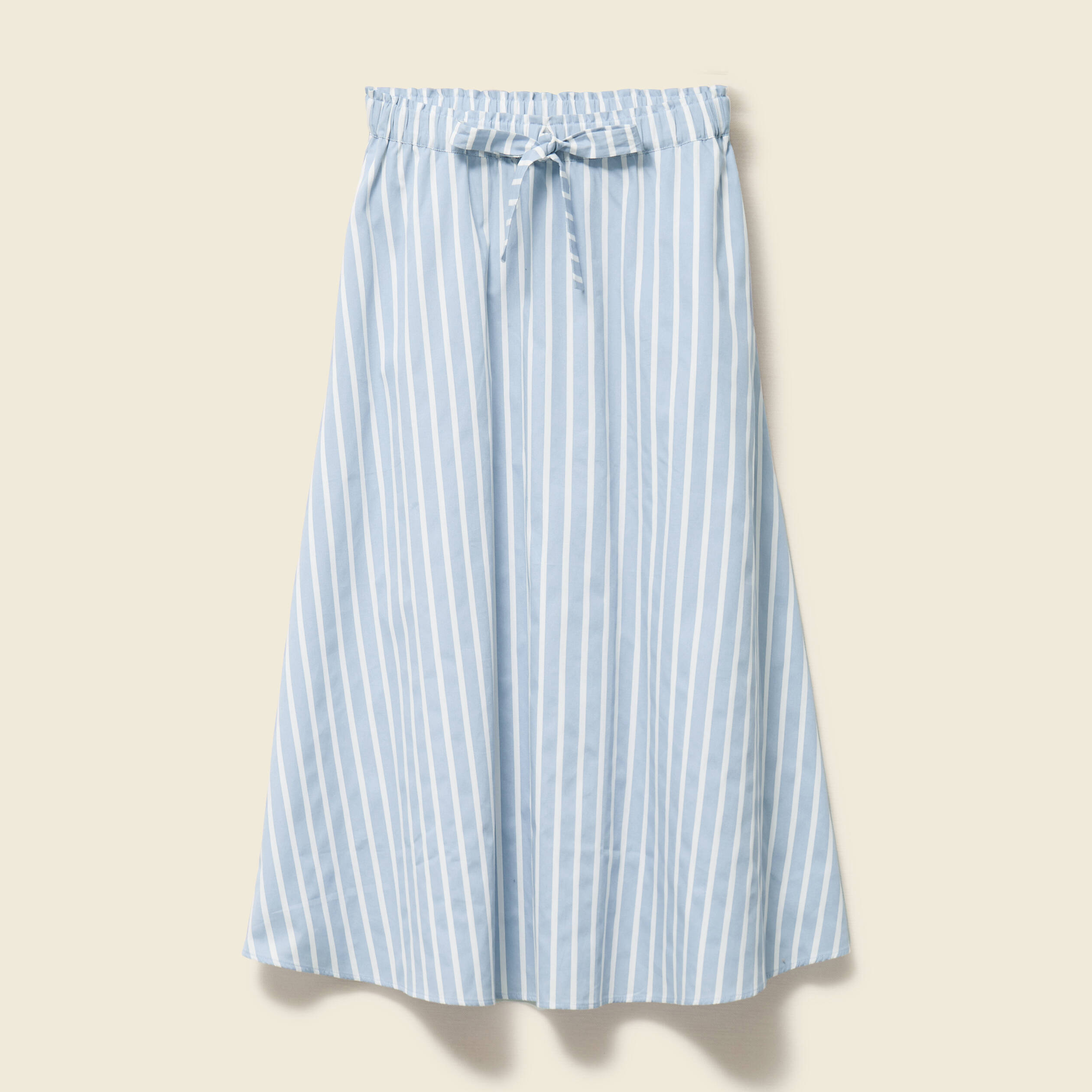 jupe longue evasee en coton bleu ciel femme Jupe longue évasée en coton bleu ciel femme