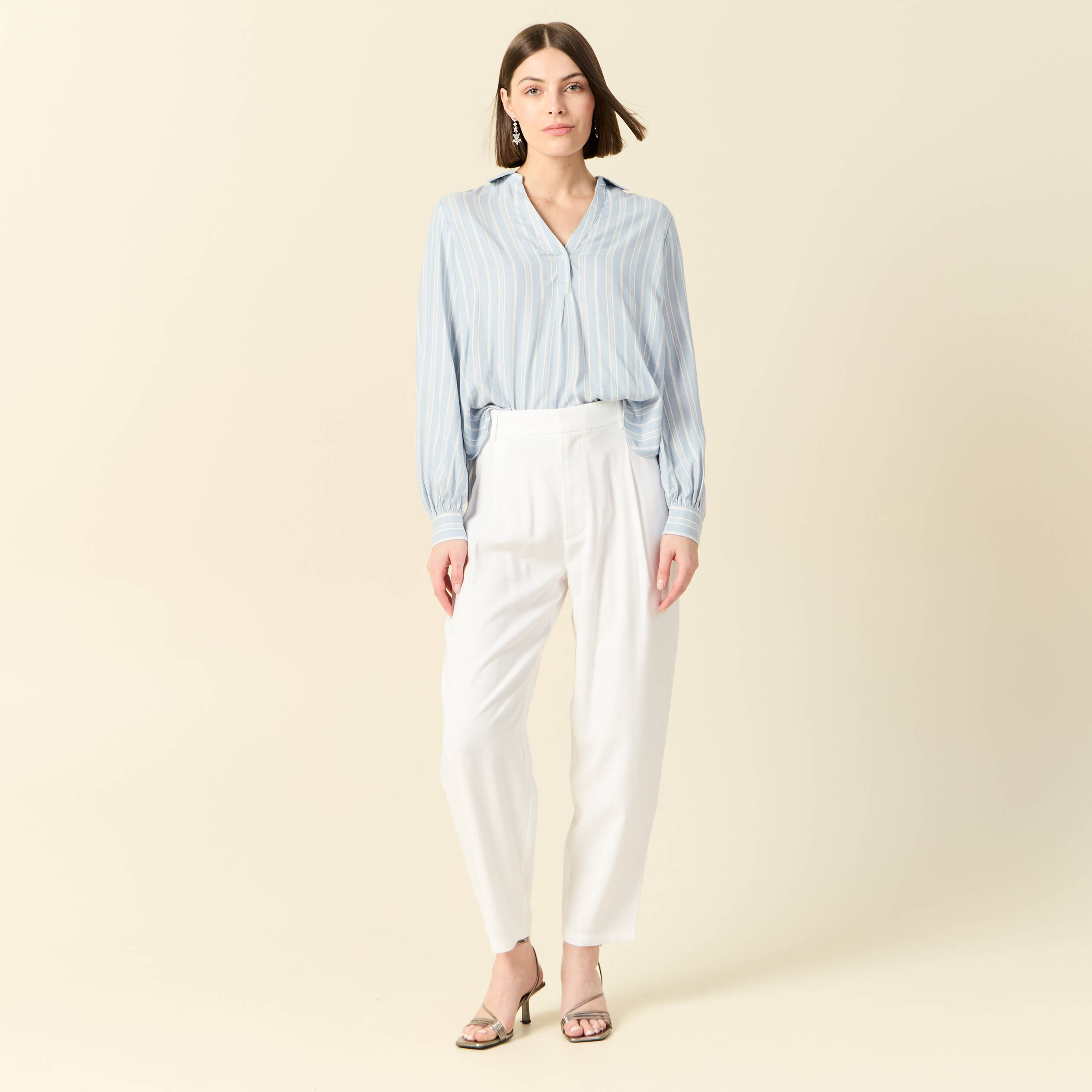 blouse manches longues bleu femme Blouse manches longues bleu femme