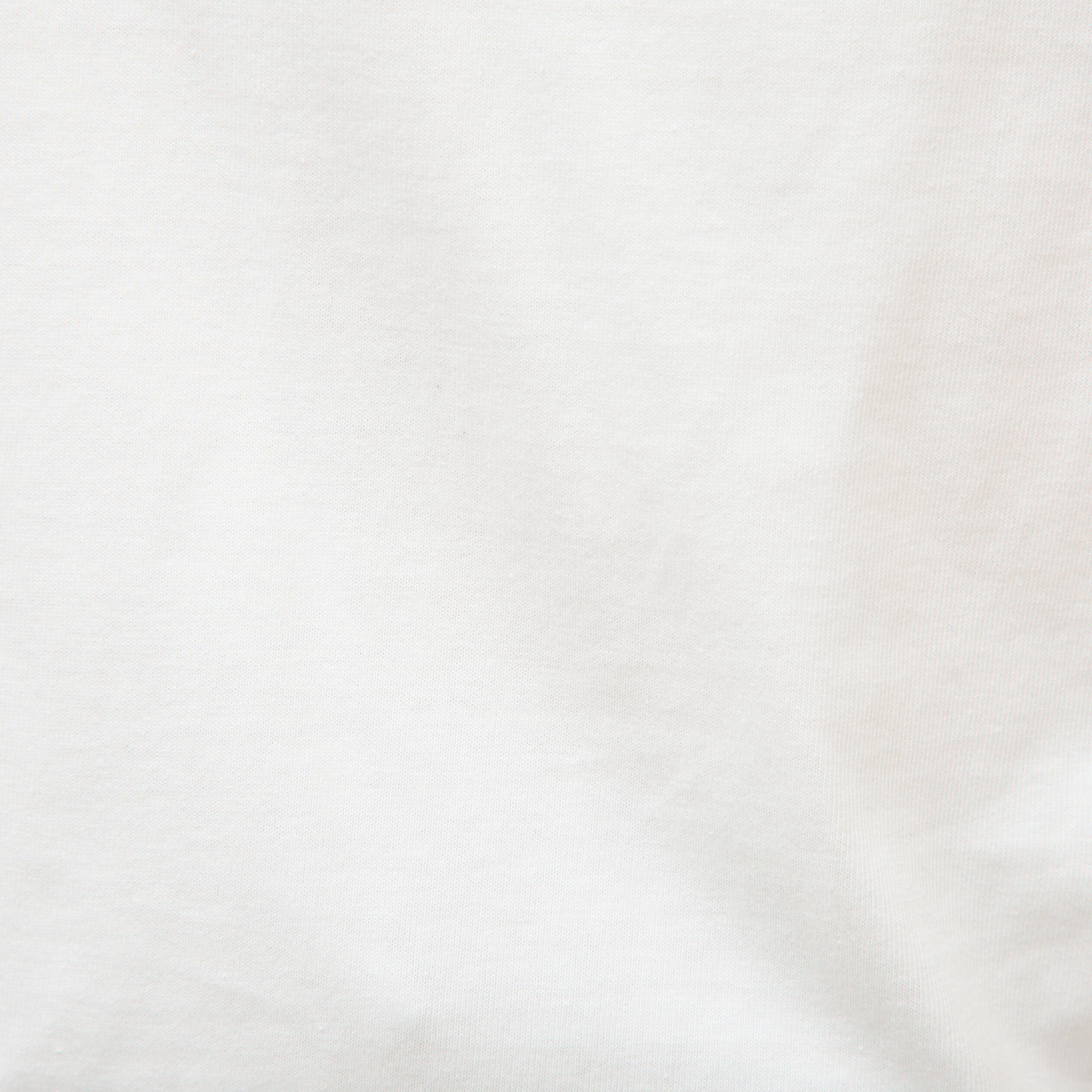T-shirt print&eacute; en coton manches courtes ecru homme