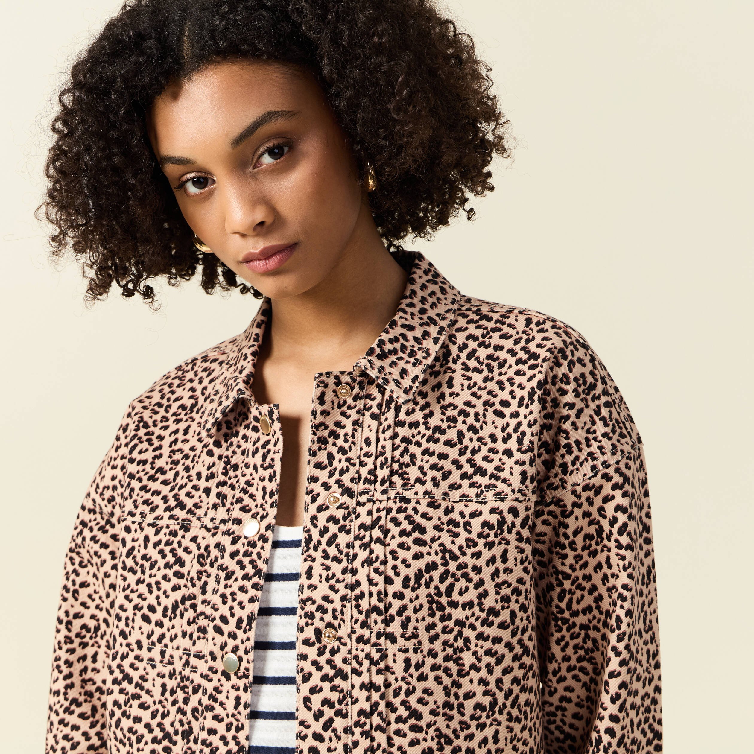 blouson boutonne camel femme Blouson boutonné camel femme