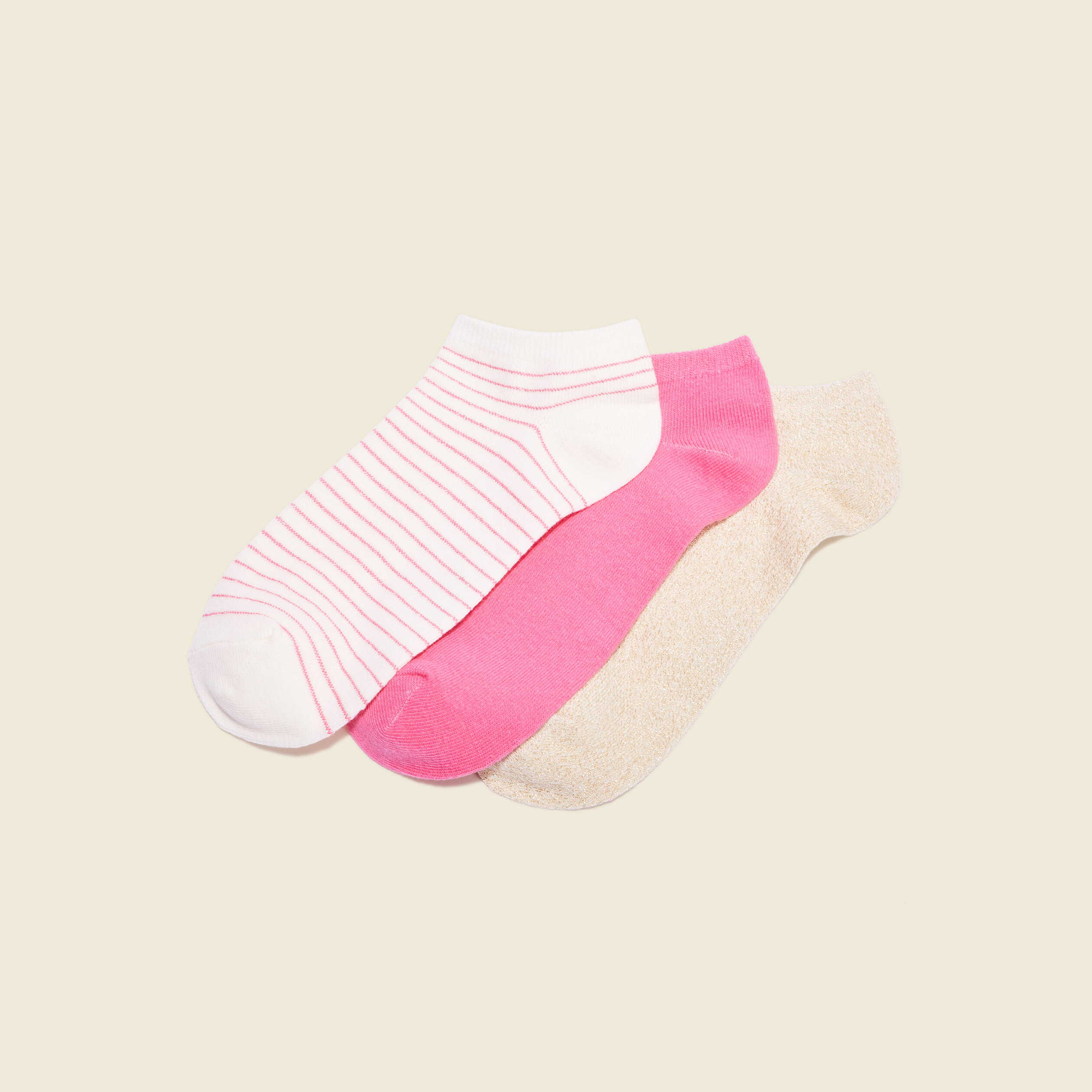 Lot 3 paires chaussettes rose fushia femme