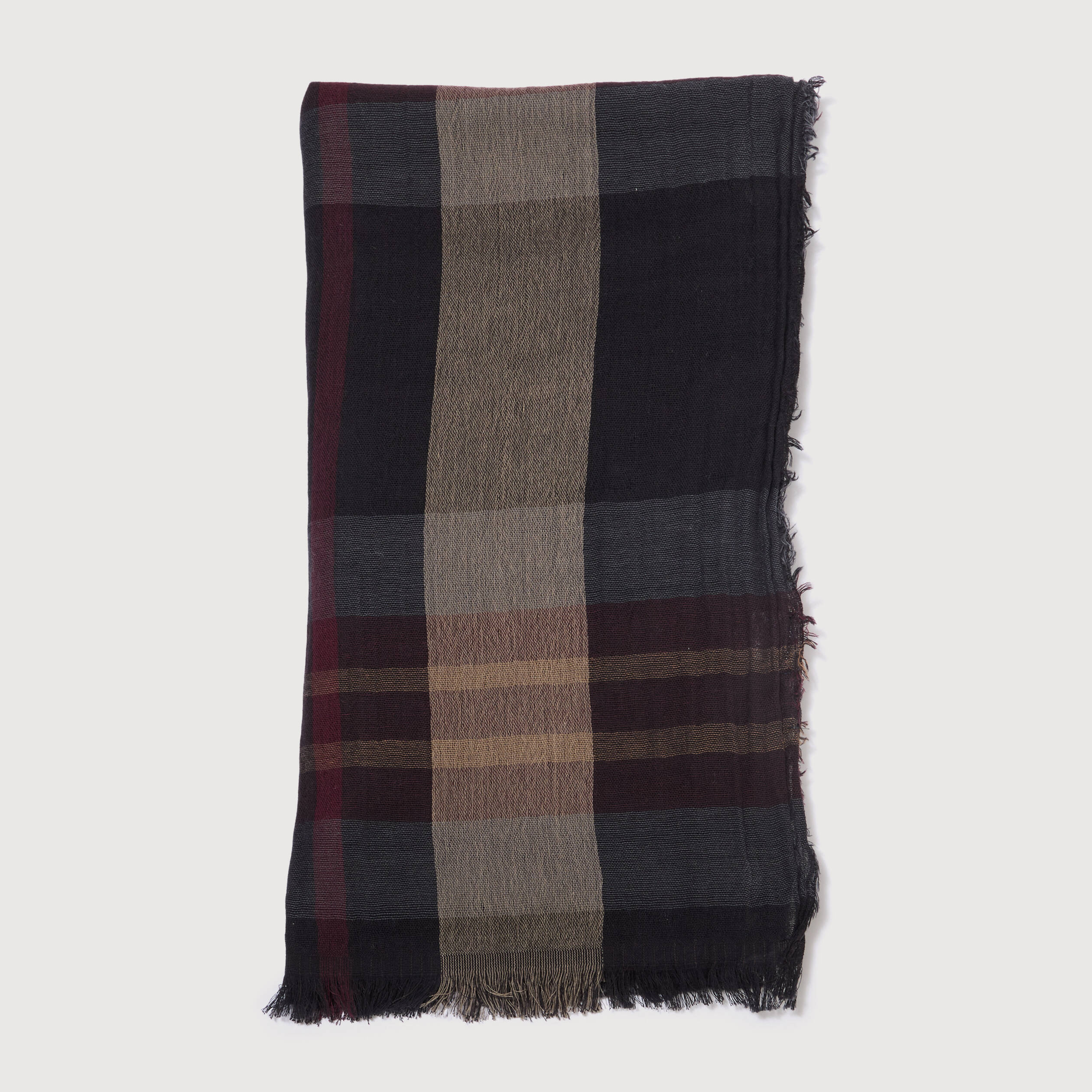 Foulard en coton noir homme