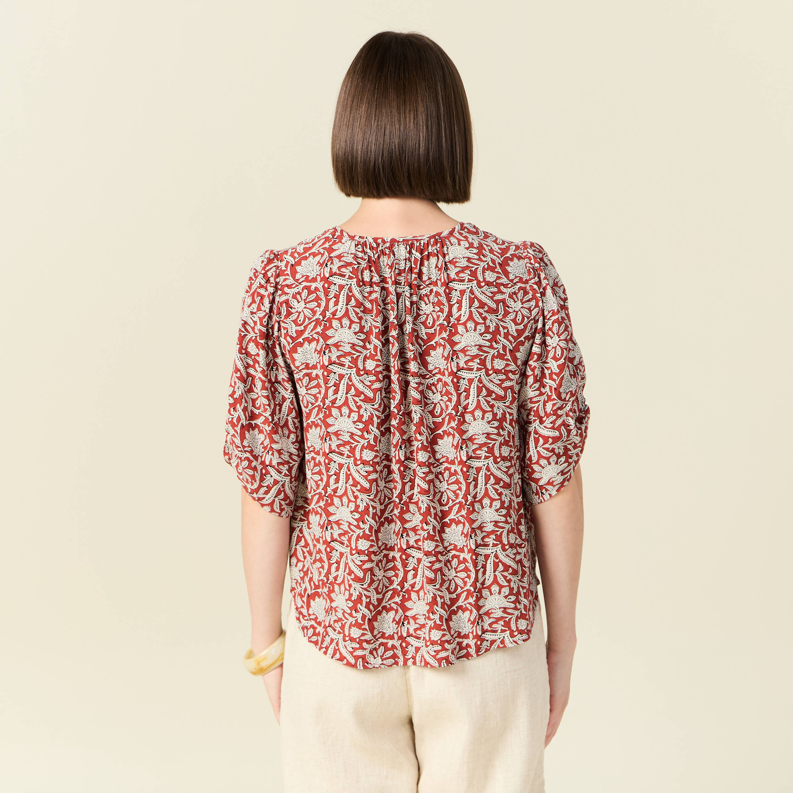 blouse manches courtes bleu gris femme Blouse manches courtes bleu gris femme