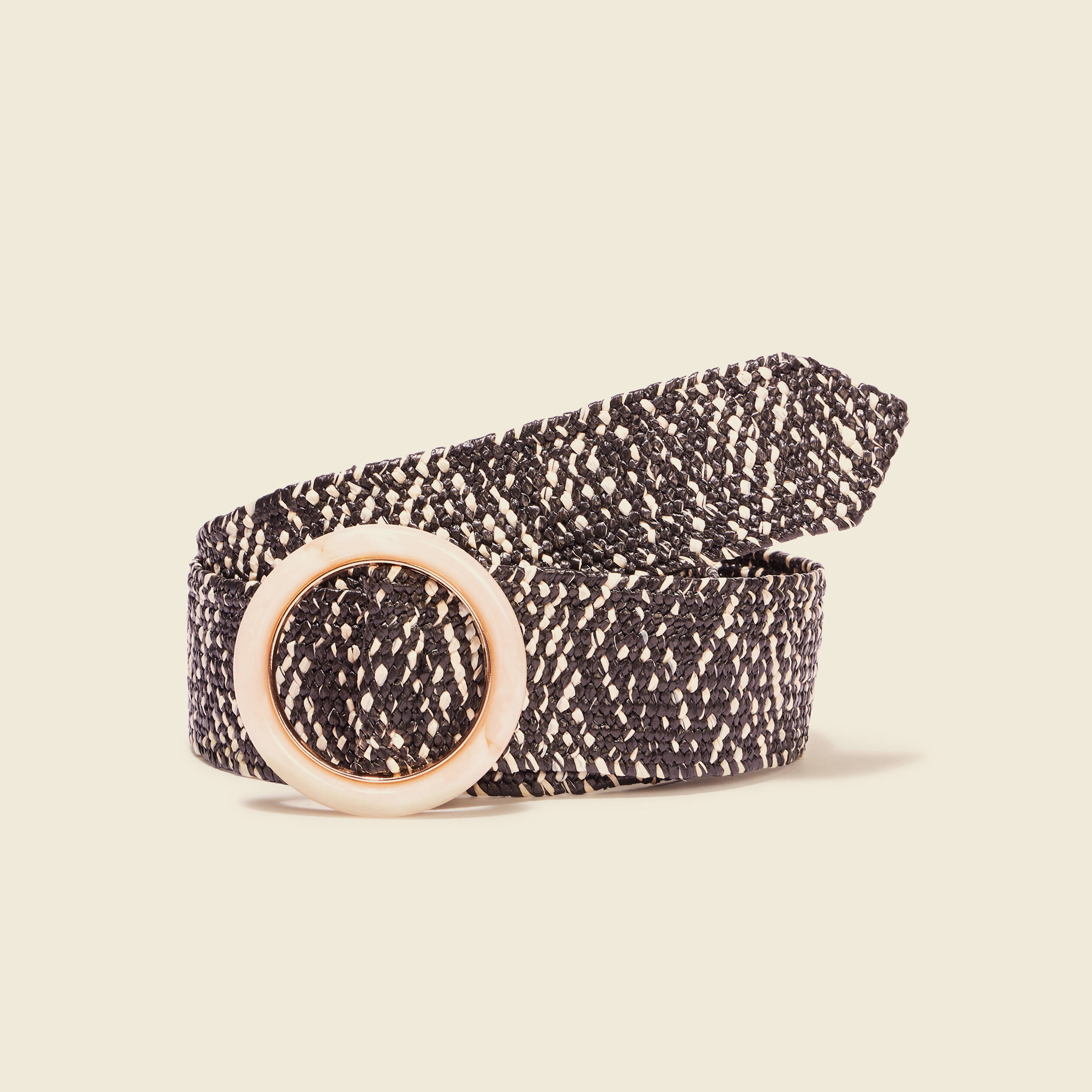 ceinture large tressee noir femme Ceinture large tressée noir femme