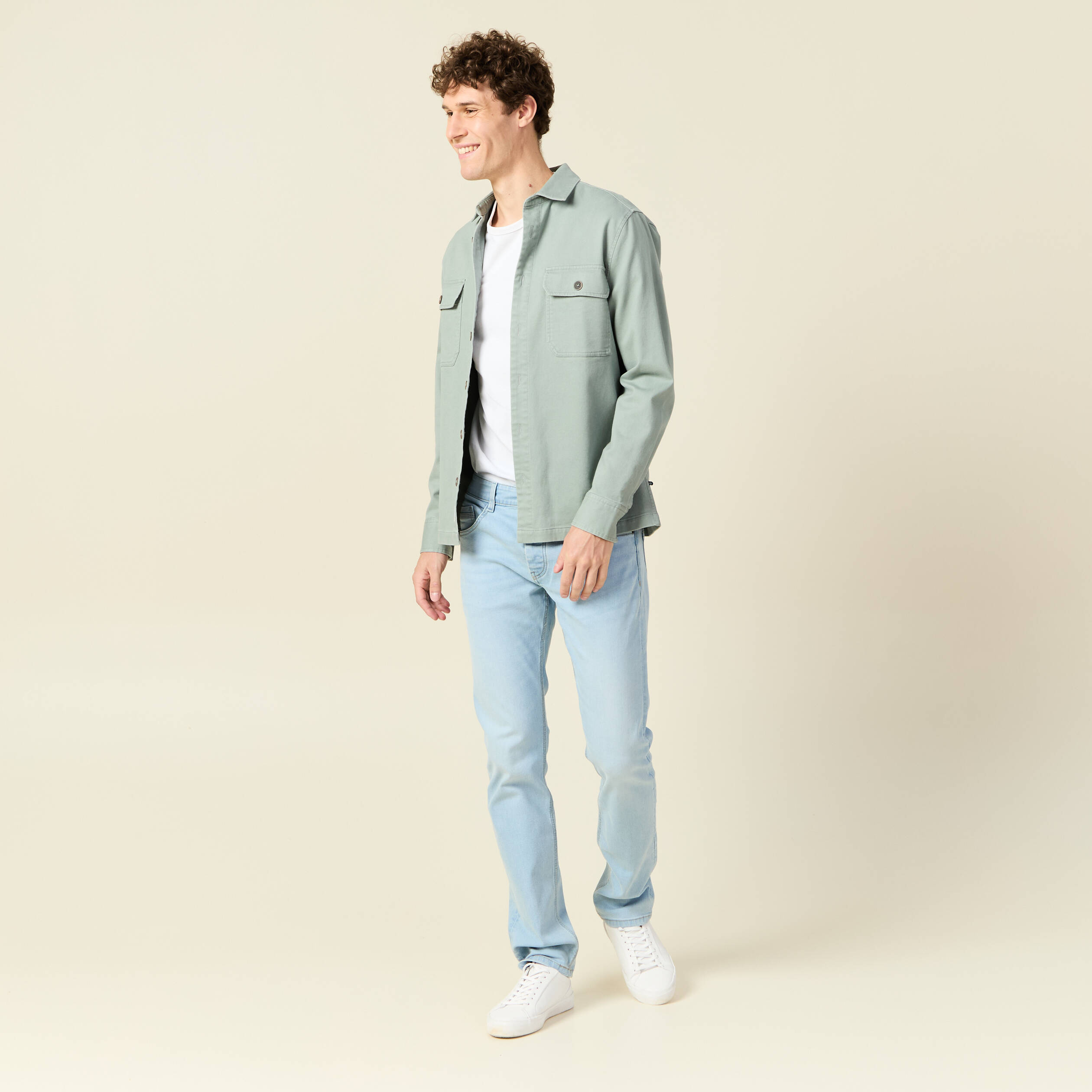 jeans straight denim snow bleach homme Jeans straight denim snow bleach homme