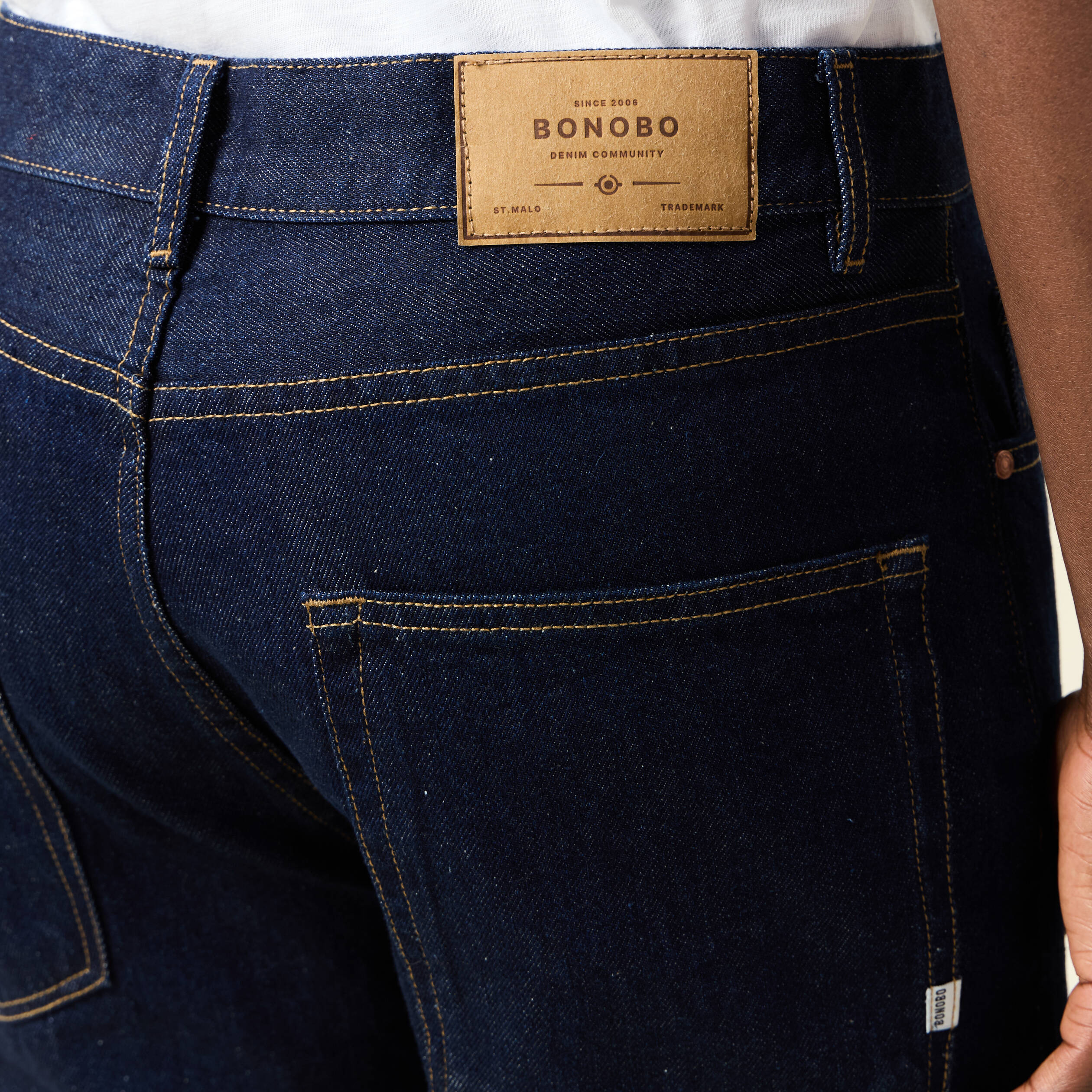 jeans regular tapered denim brut clean homme Jeans regular tapered denim brut clean homme