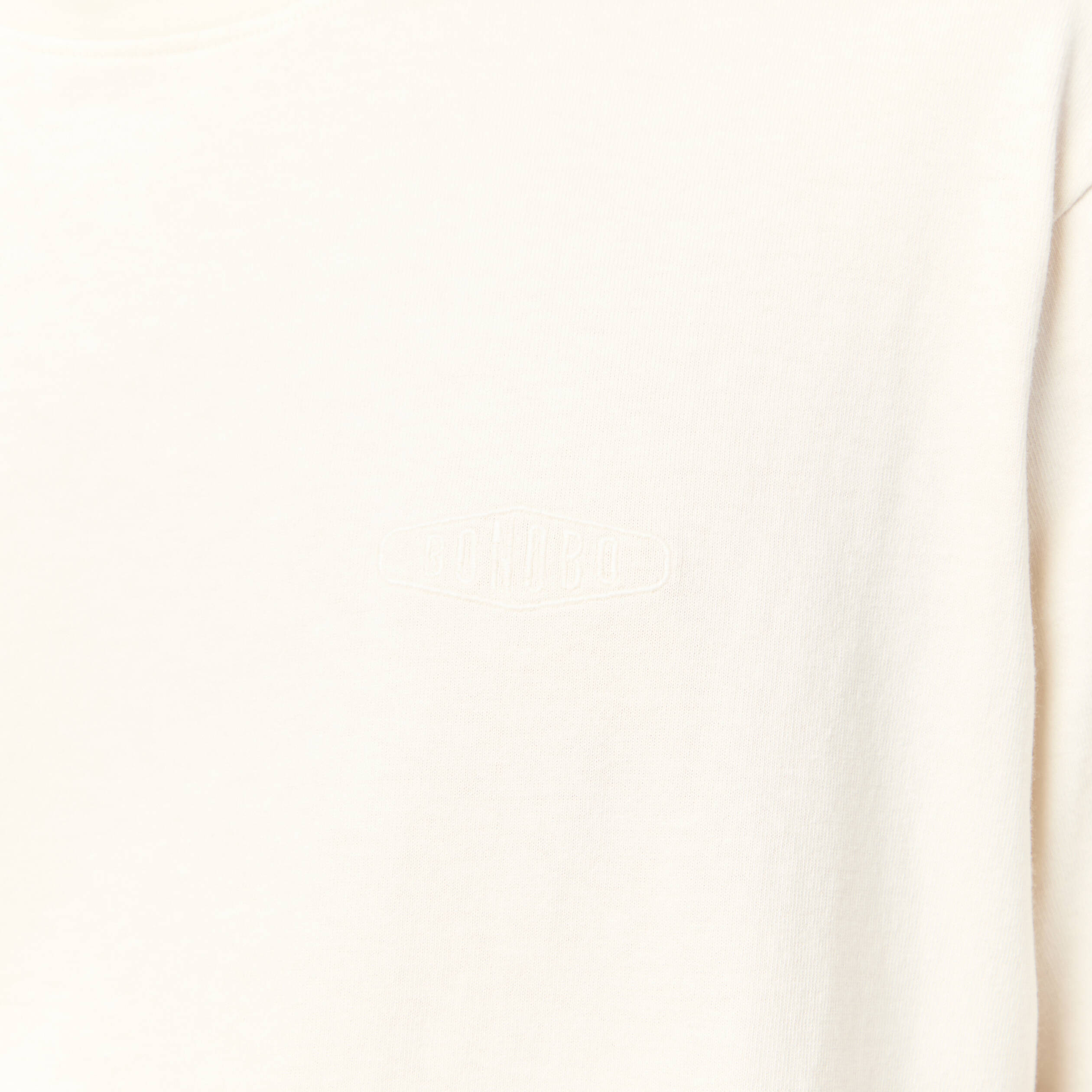 T-shirt ample en coton manches courtes ecru homme