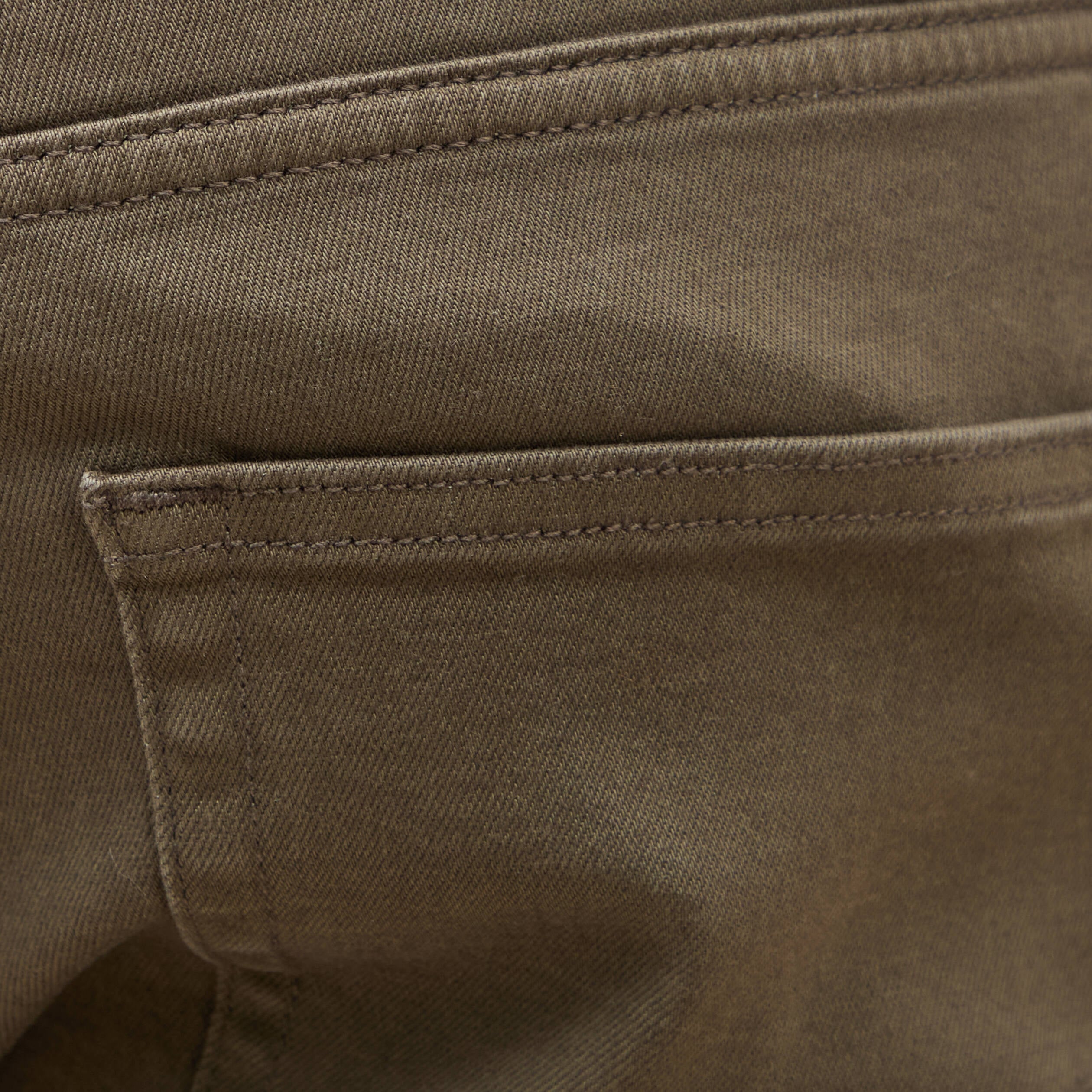 Jeans slim 5 poches vert kaki homme
