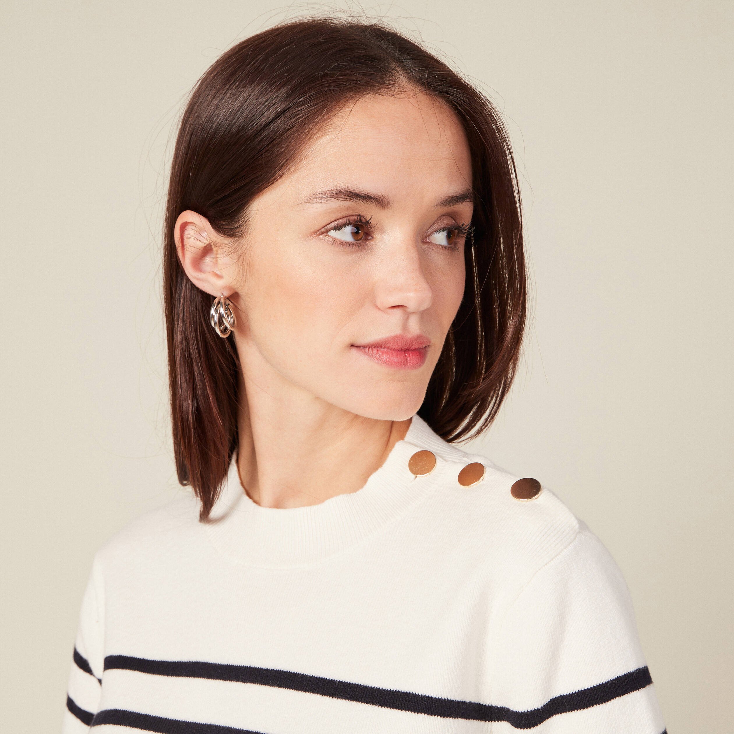 pull eco responsable ecru femme Pull éco-responsable ecru femme
