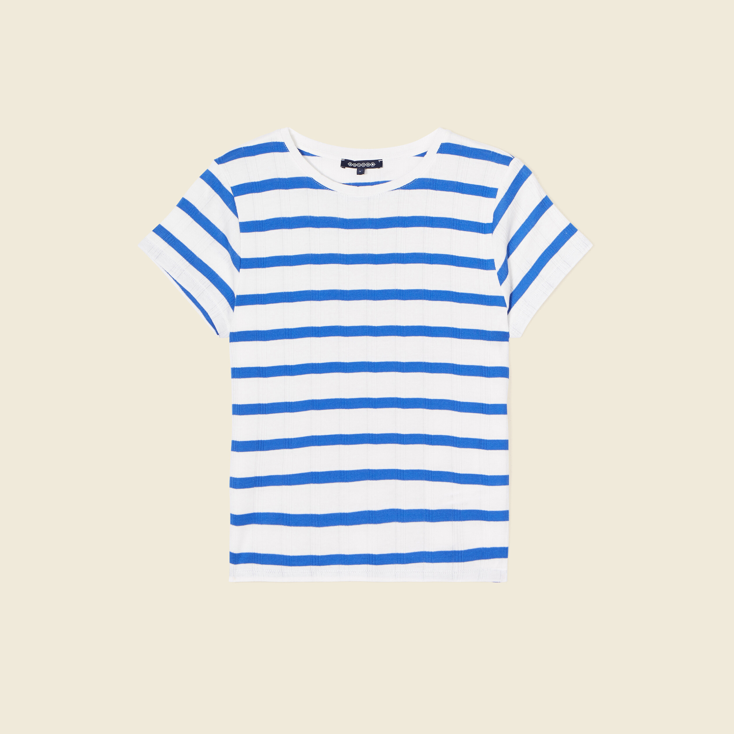 T-shirt manches courtes bleu electrique femme