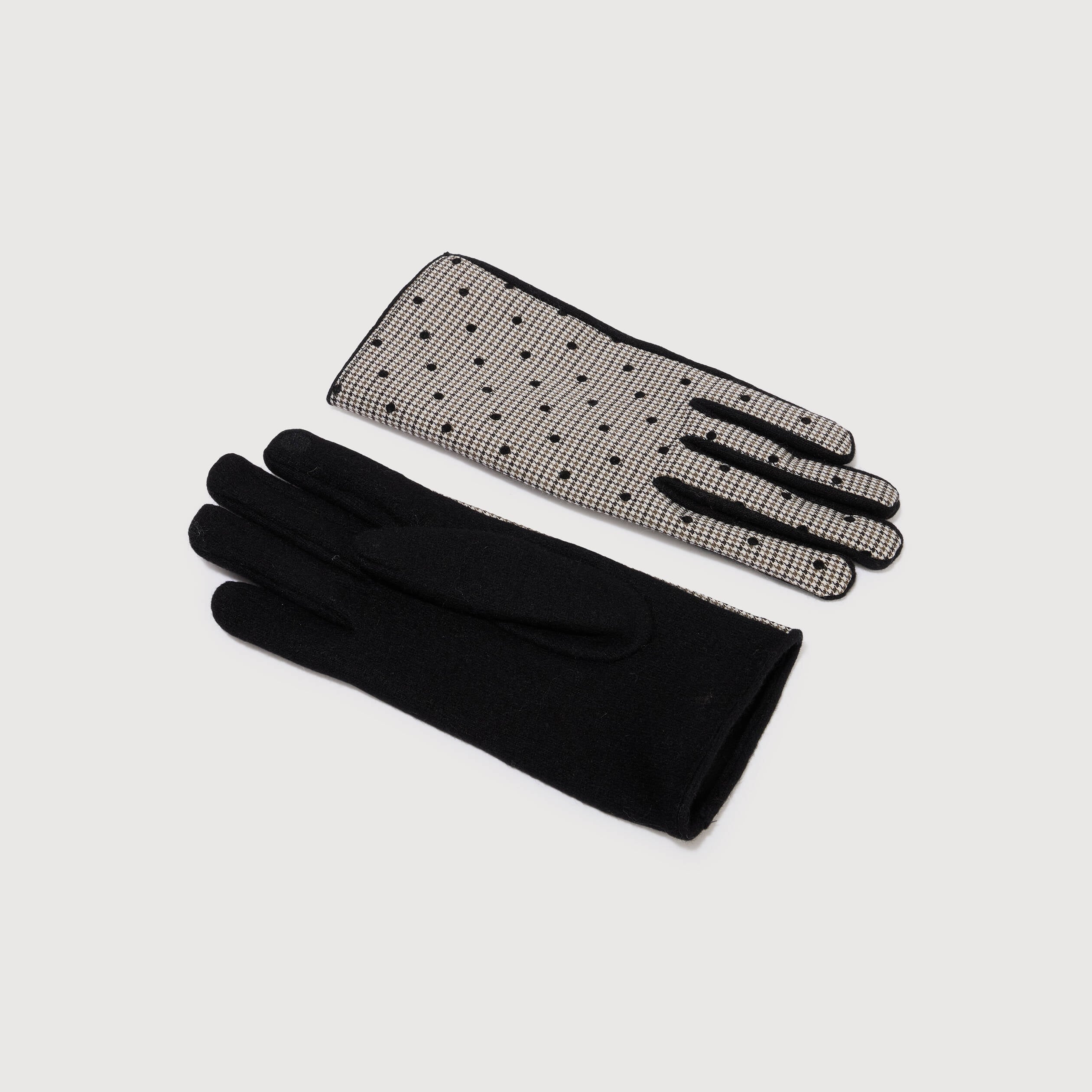 Gants avec doublure noir femme