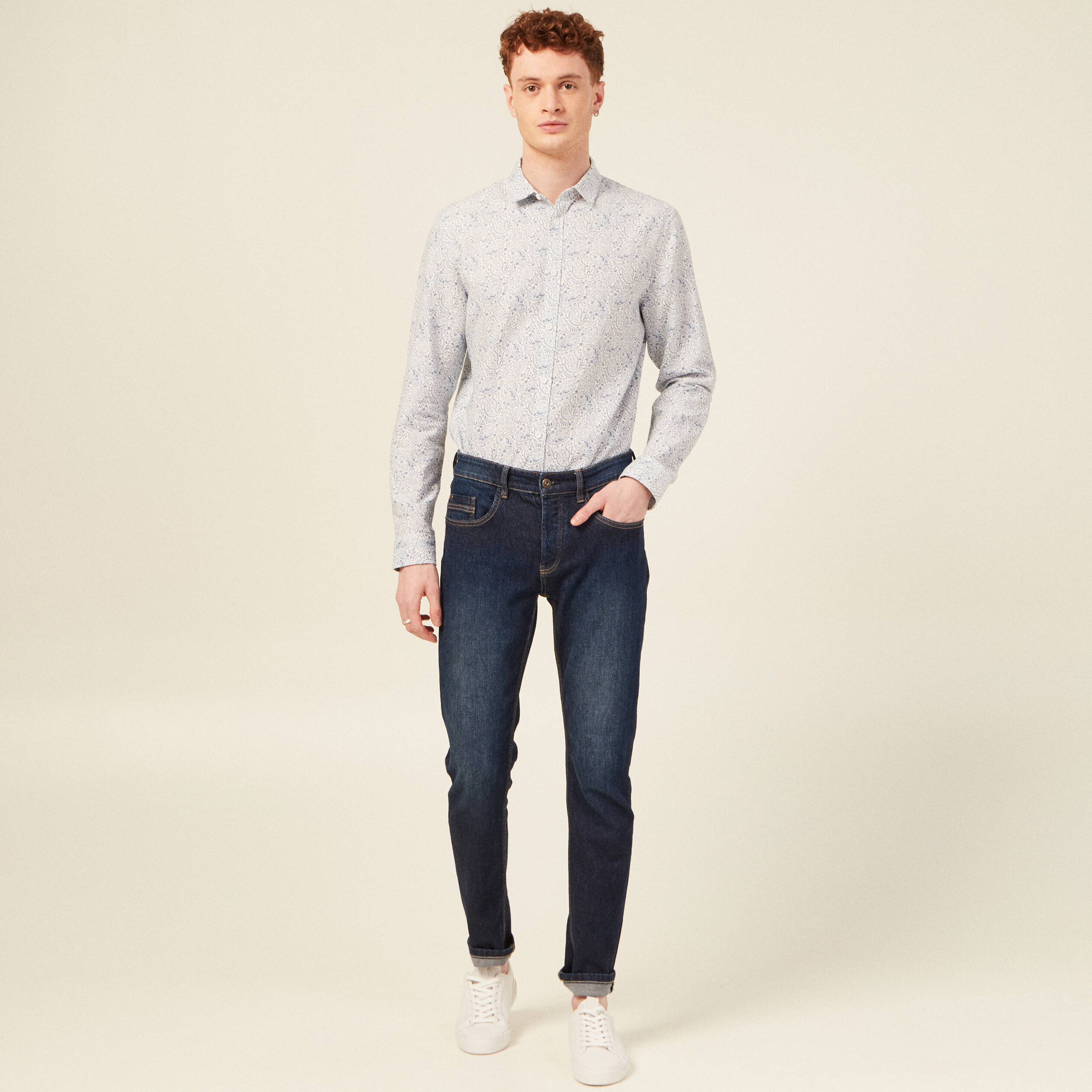 chemise manches longues bleu homme Chemise manches longues bleu homme