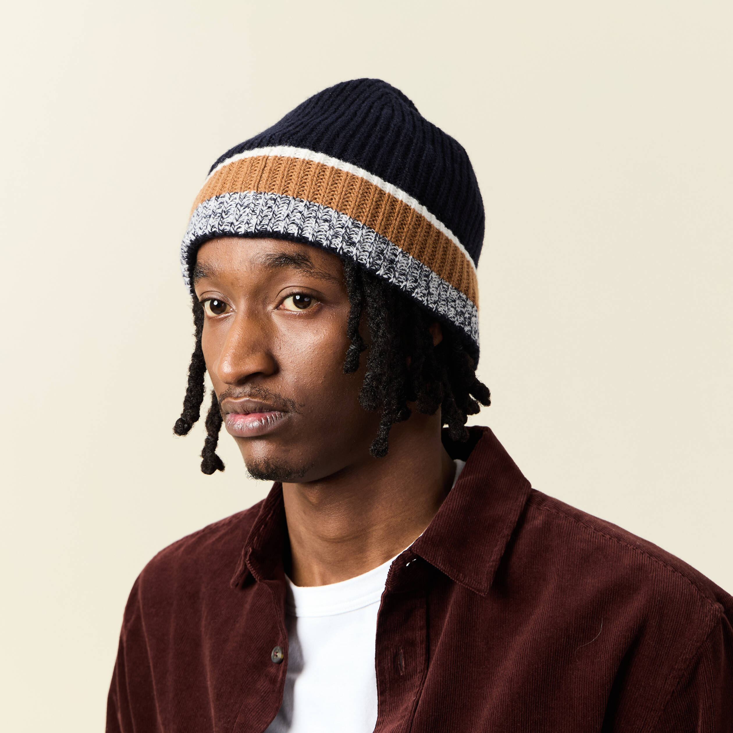 Bonnet fabriqu&eacute; en France bleu marine homme