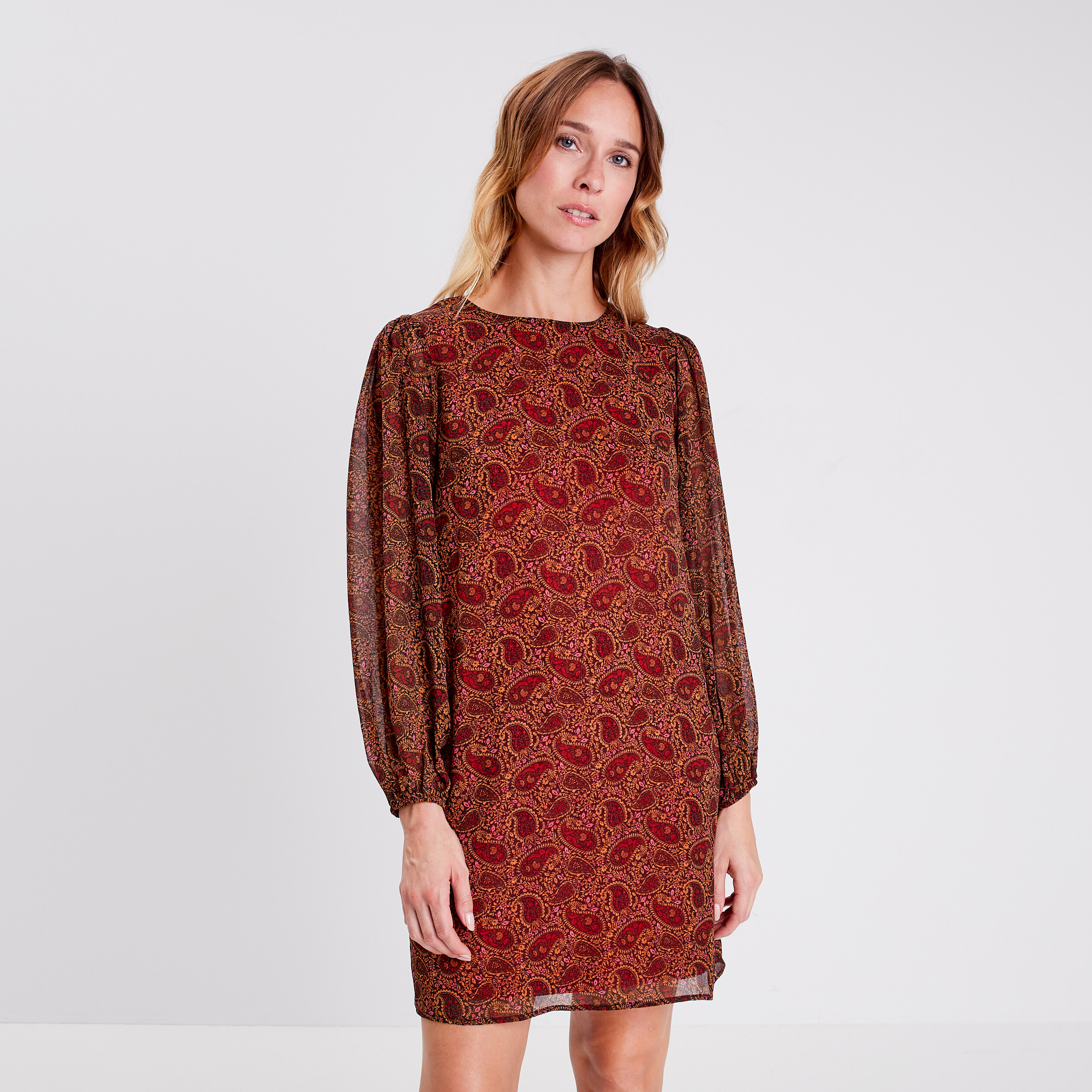 Robe droite co responsable noir femme Vibs