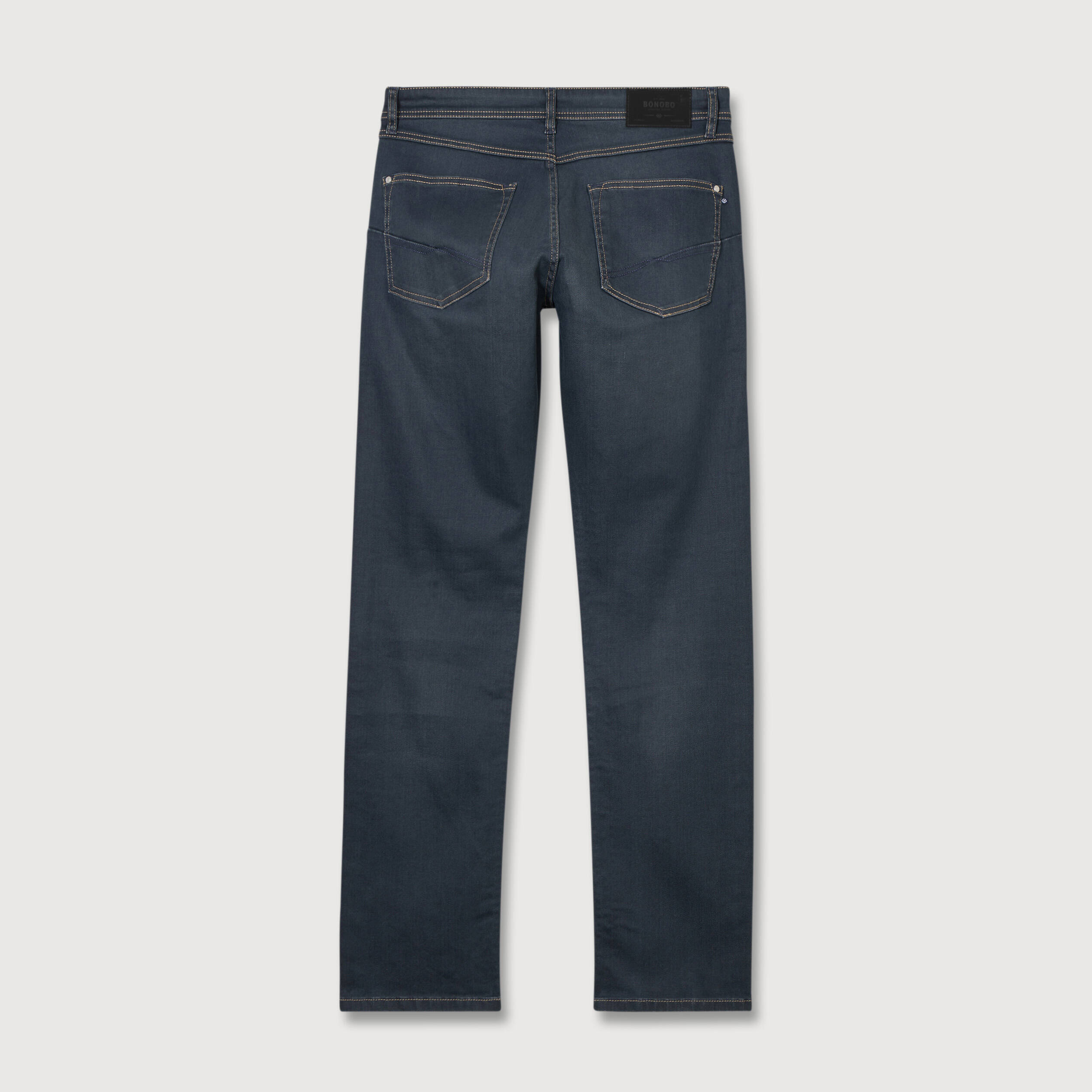 Jeans regular used denim gris homme