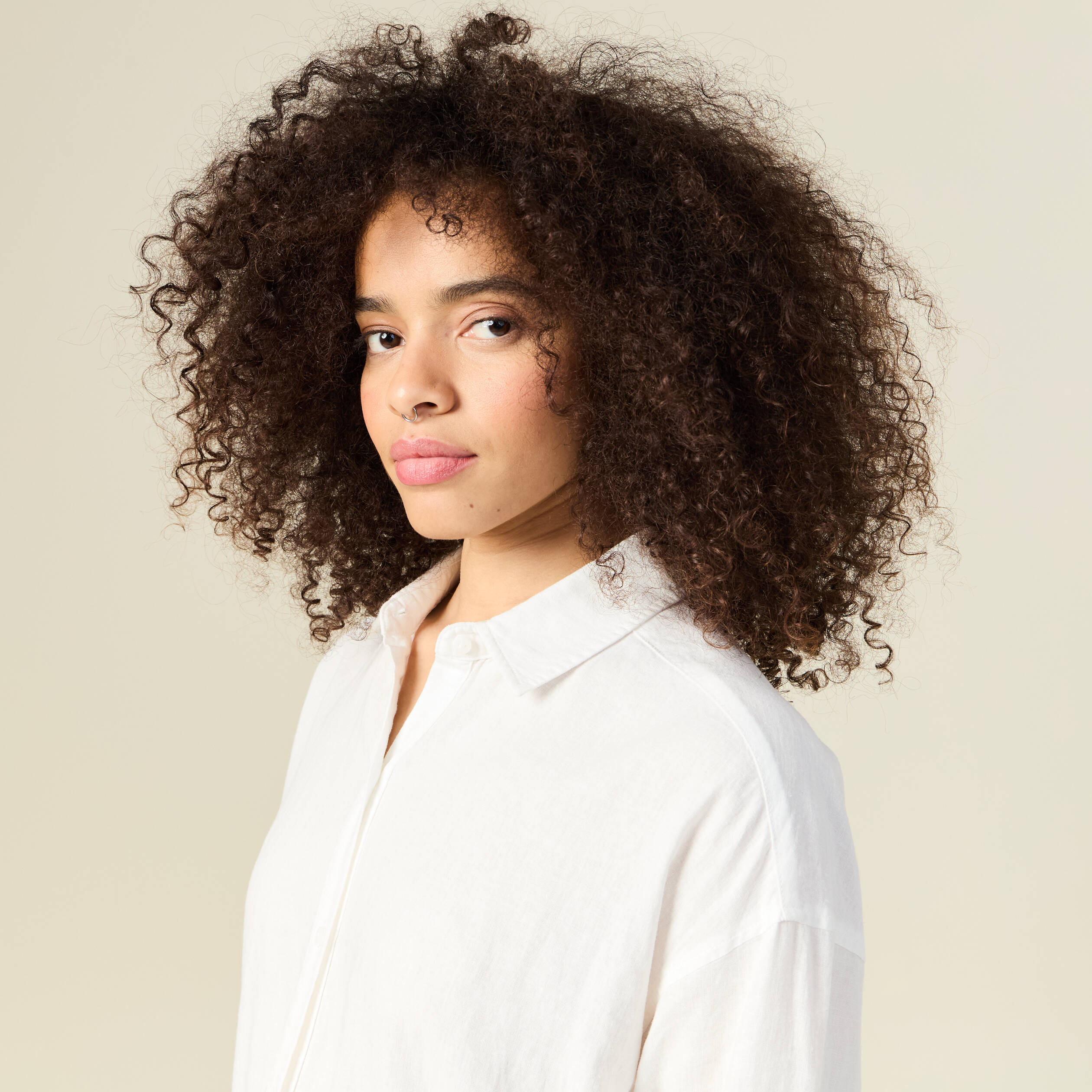 chemise manches longues ecru femme Chemise manches longues ecru femme