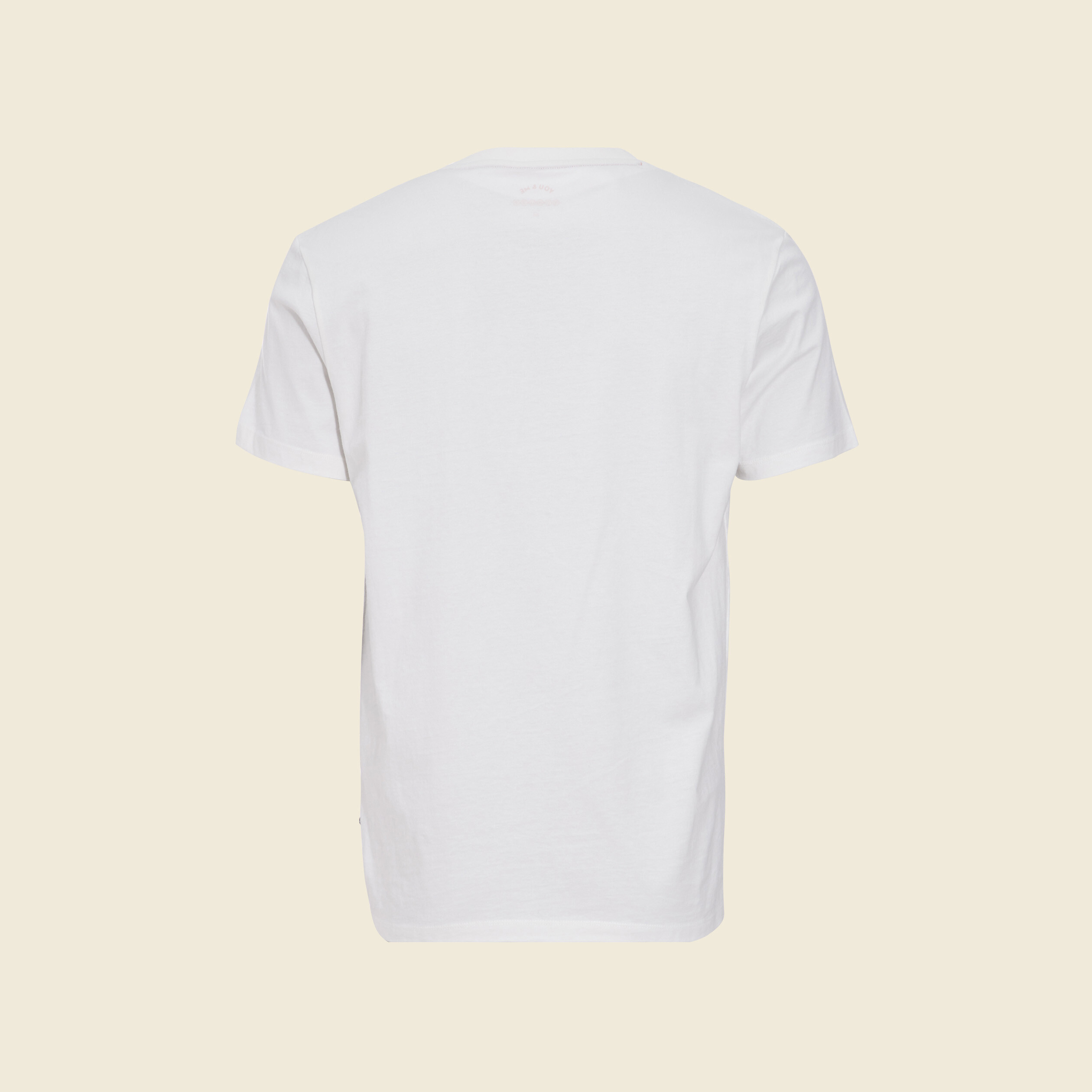 T-shirt manches courtes ecru homme