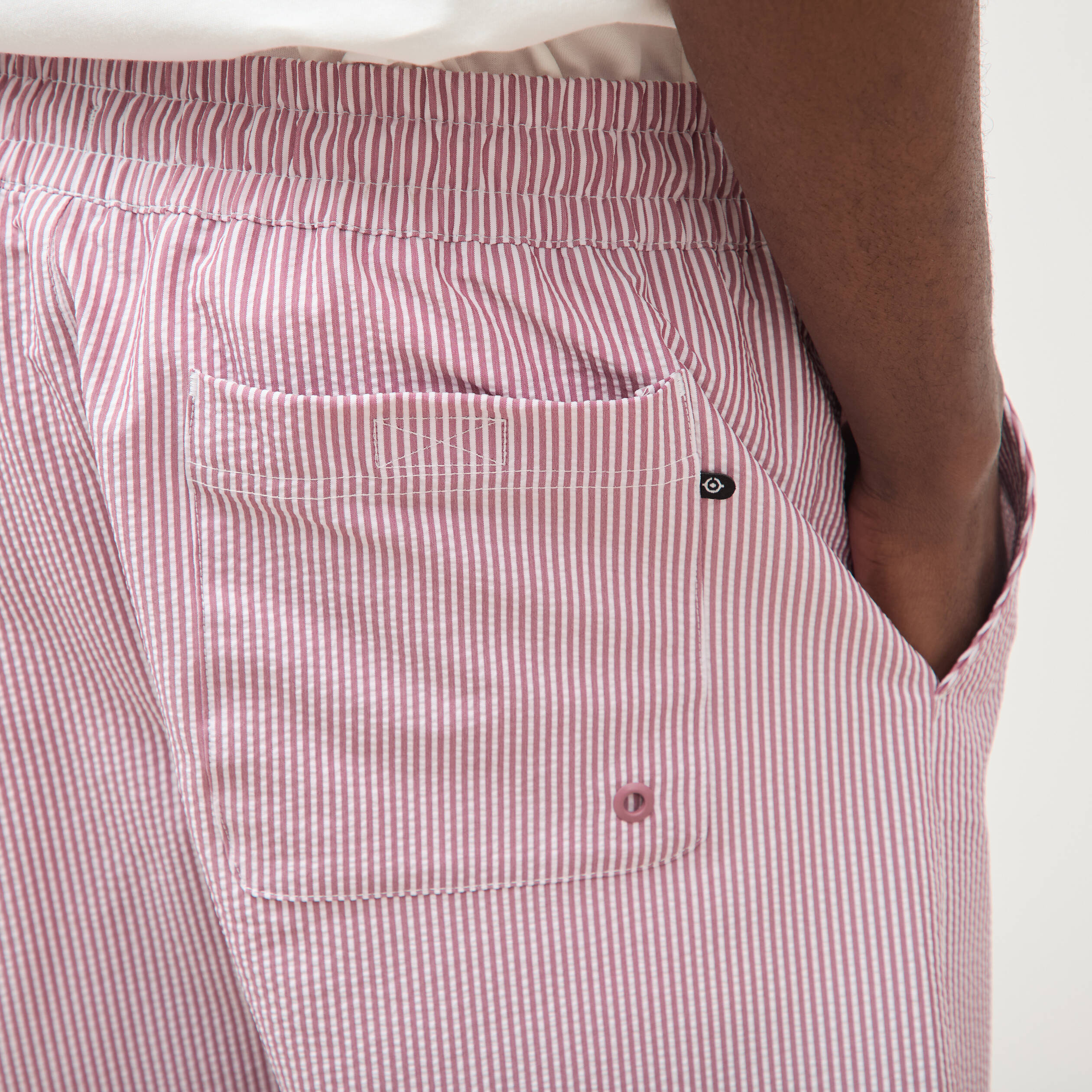 Short de bain vieux rose homme