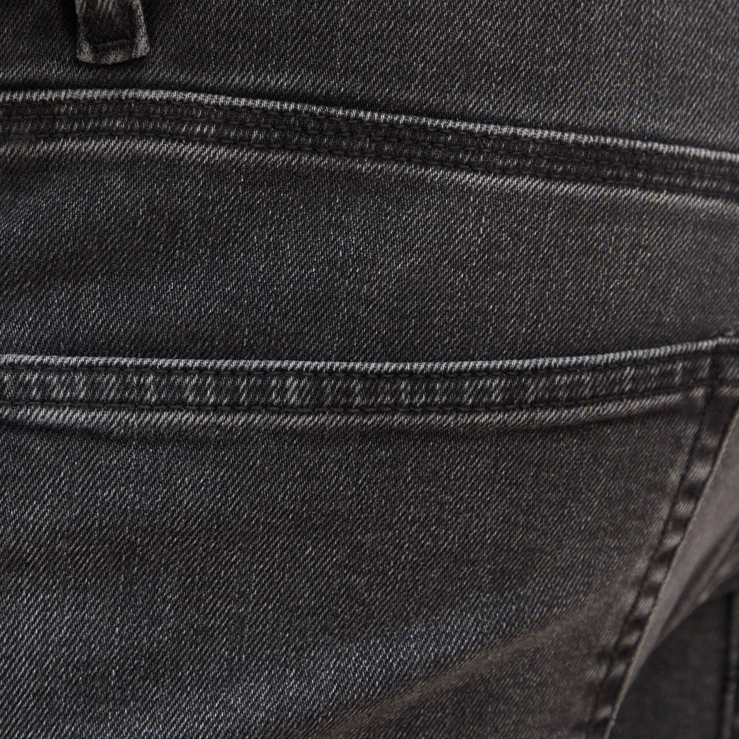 Jeans straight 5 poches denim gris homme