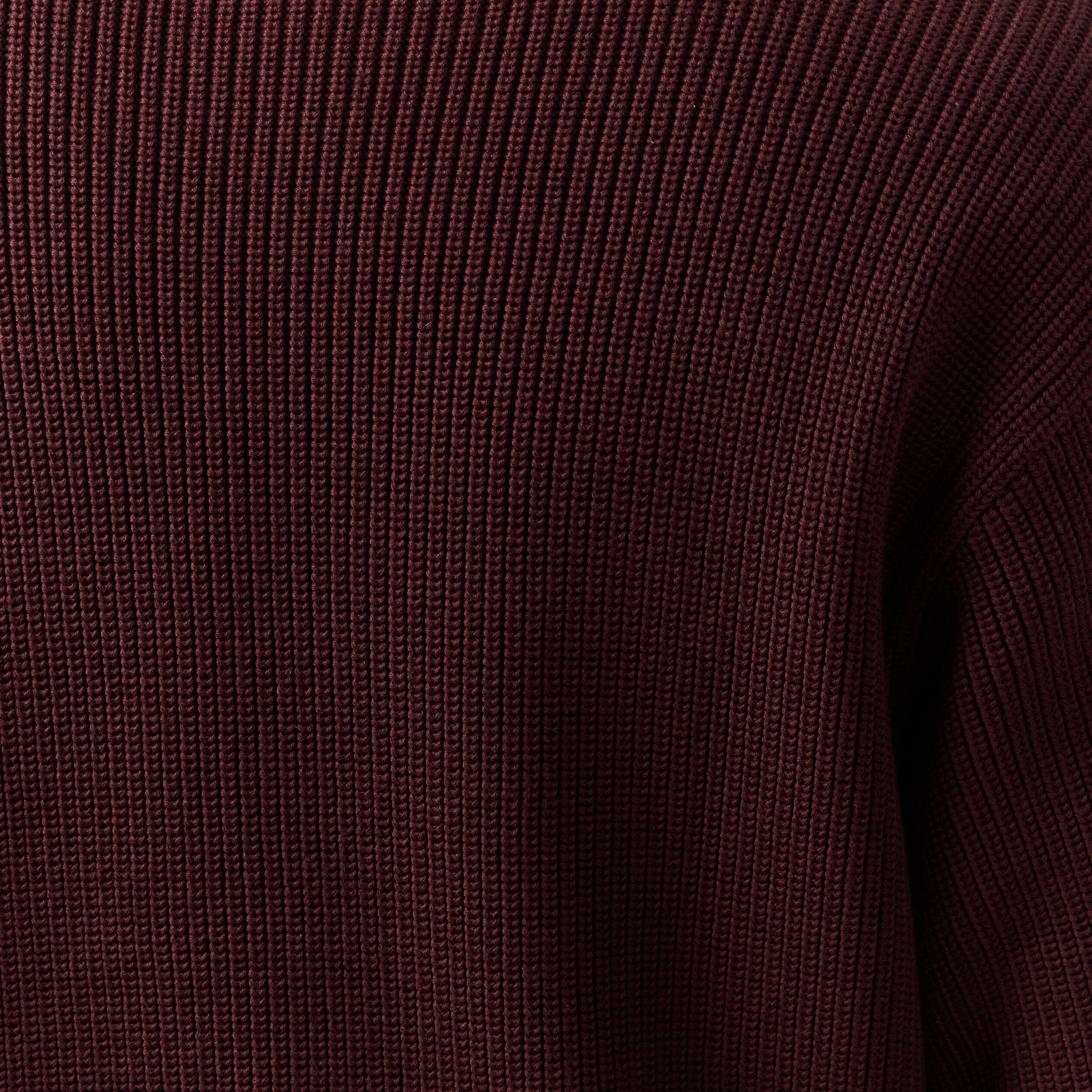 Pull droit manches longues bordeaux homme