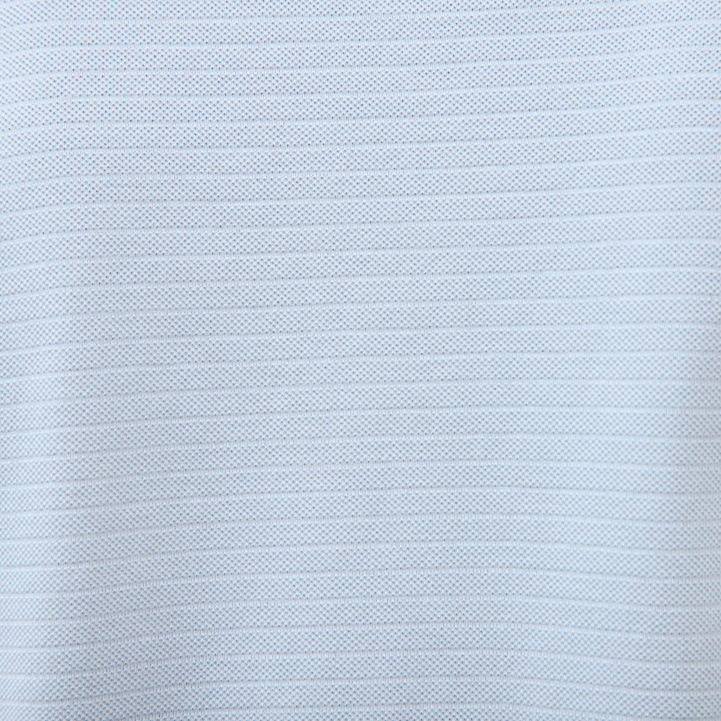 Polo cintr&eacute; en coton manches courtes bleu ciel homme