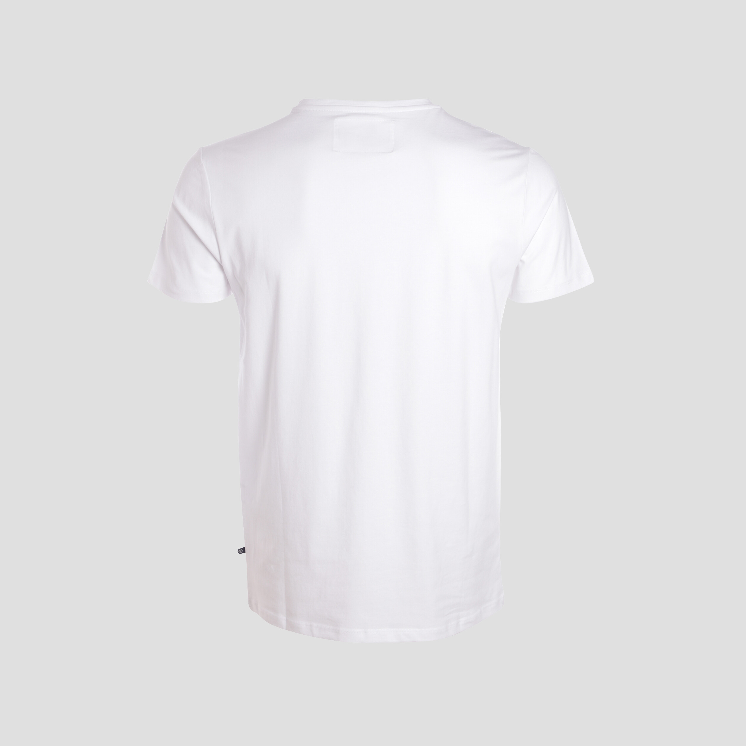 T-shirt ajust&eacute; col v manches courtes blanc homme