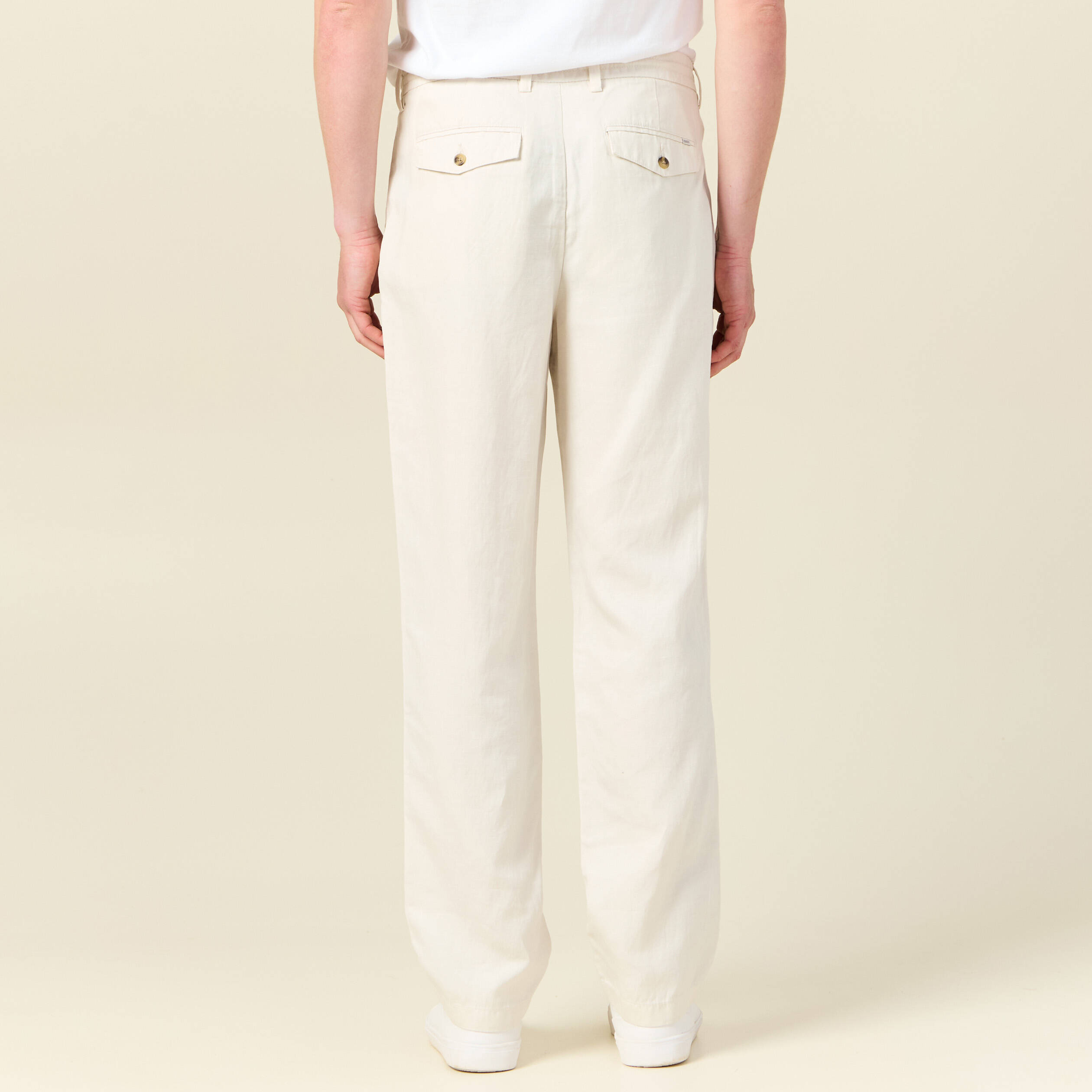 pantalon chino straight ecru homme Pantalon chino straight ecru homme