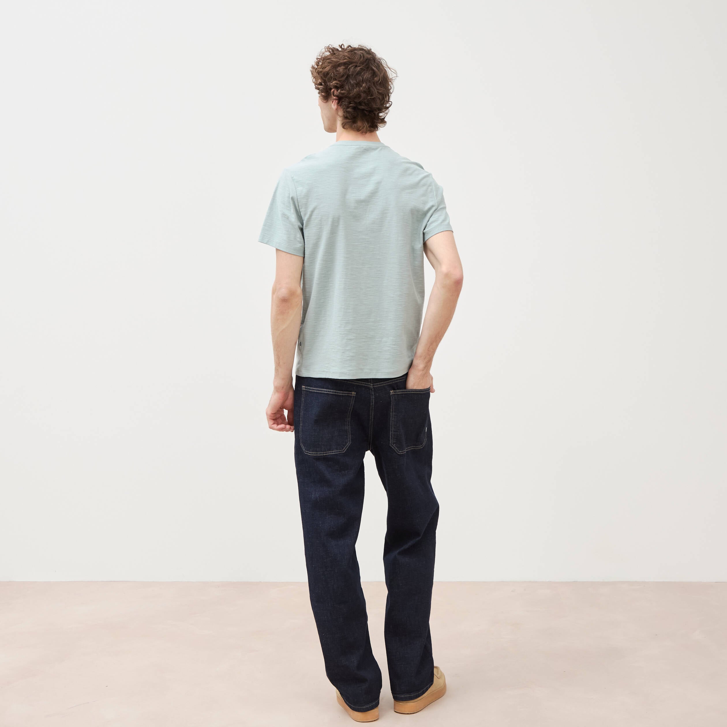 T-shirt manches courtes vert clair homme