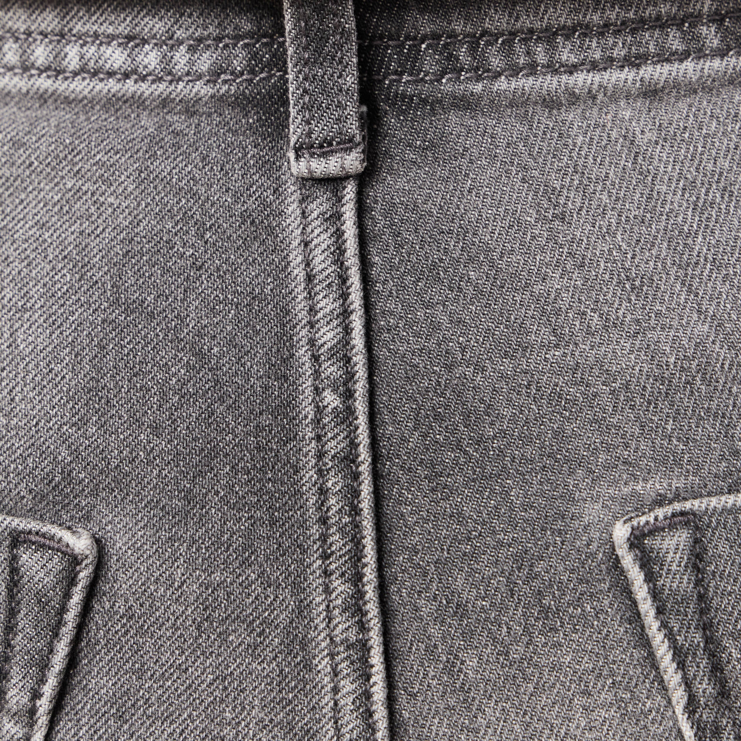 Pantalon mom taille haute 7/8&egrave;me denim denim gris femme