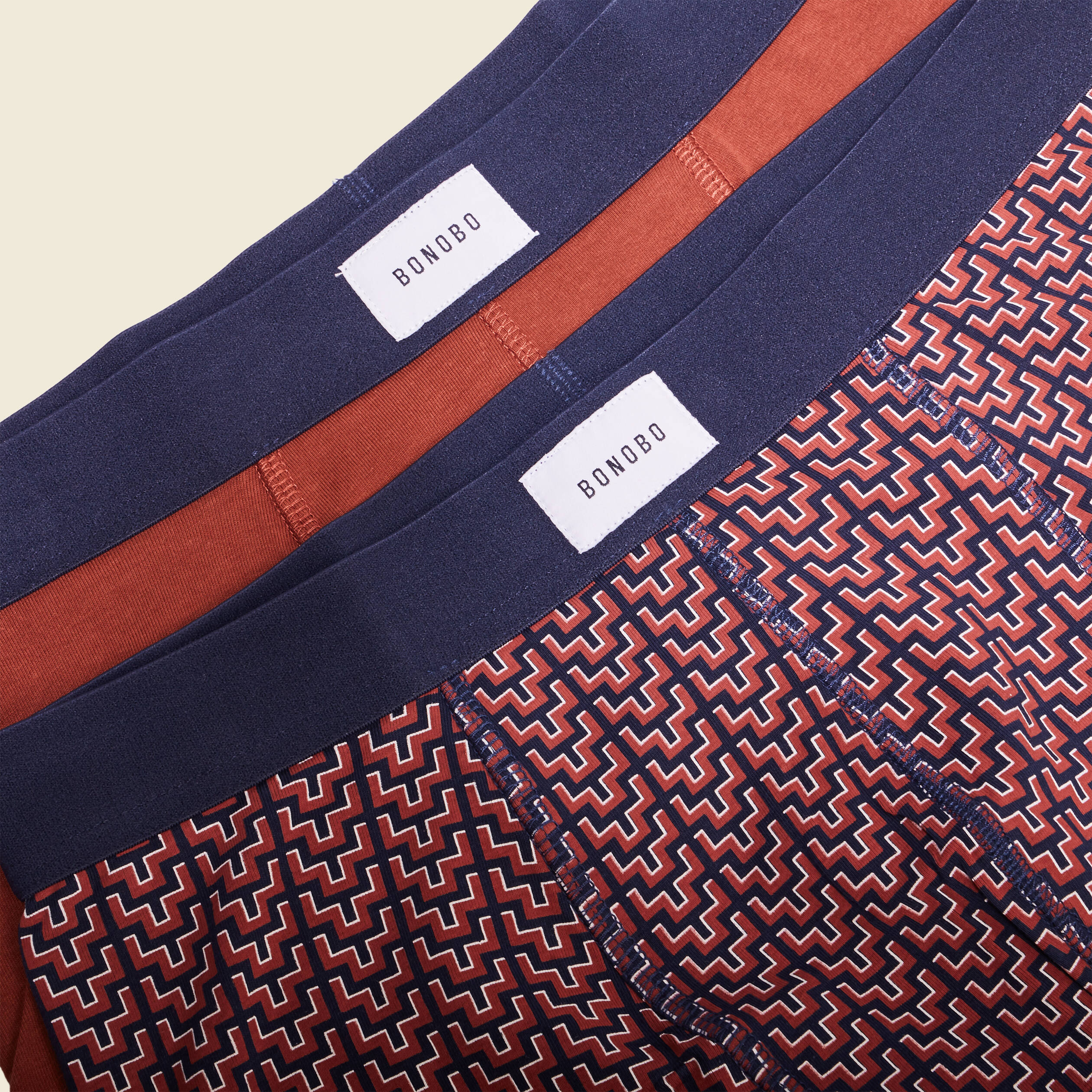lot 2 boxers marron cognac homme Lot 2 boxers marron cognac homme