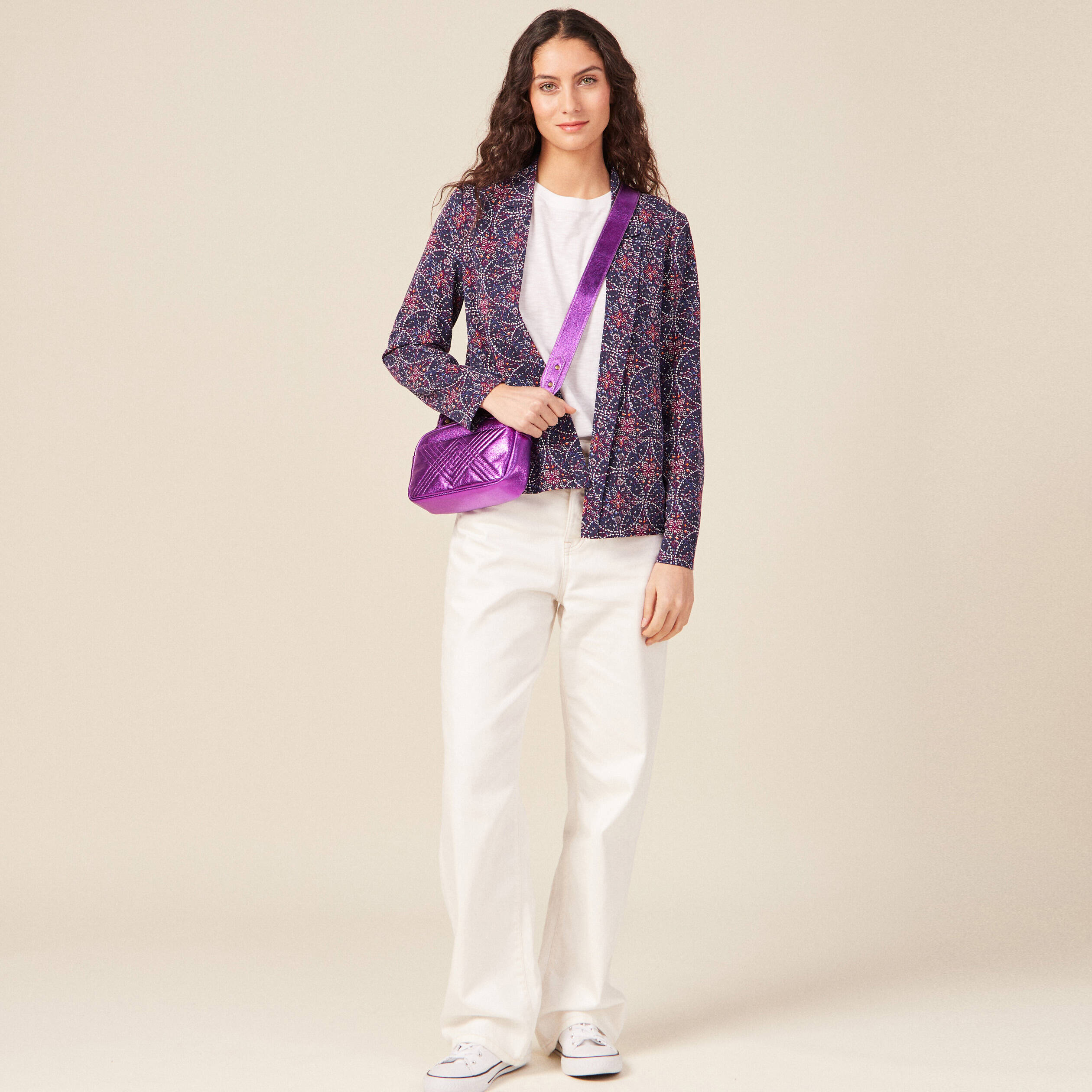 veste esprit blazer droite bleu marine femme Veste esprit blazer droite bleu marine femme