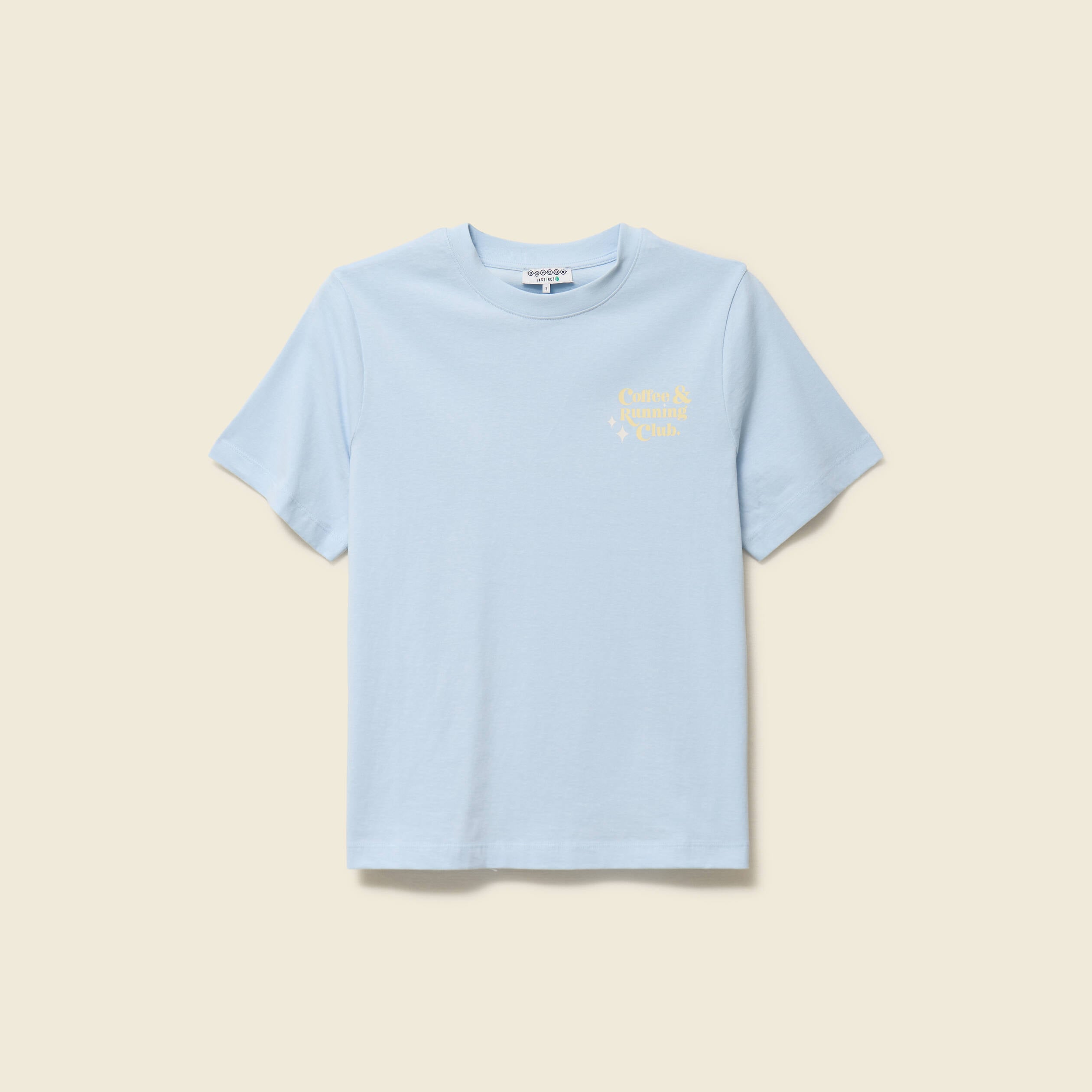 T-shirt en coton bleu clair femme