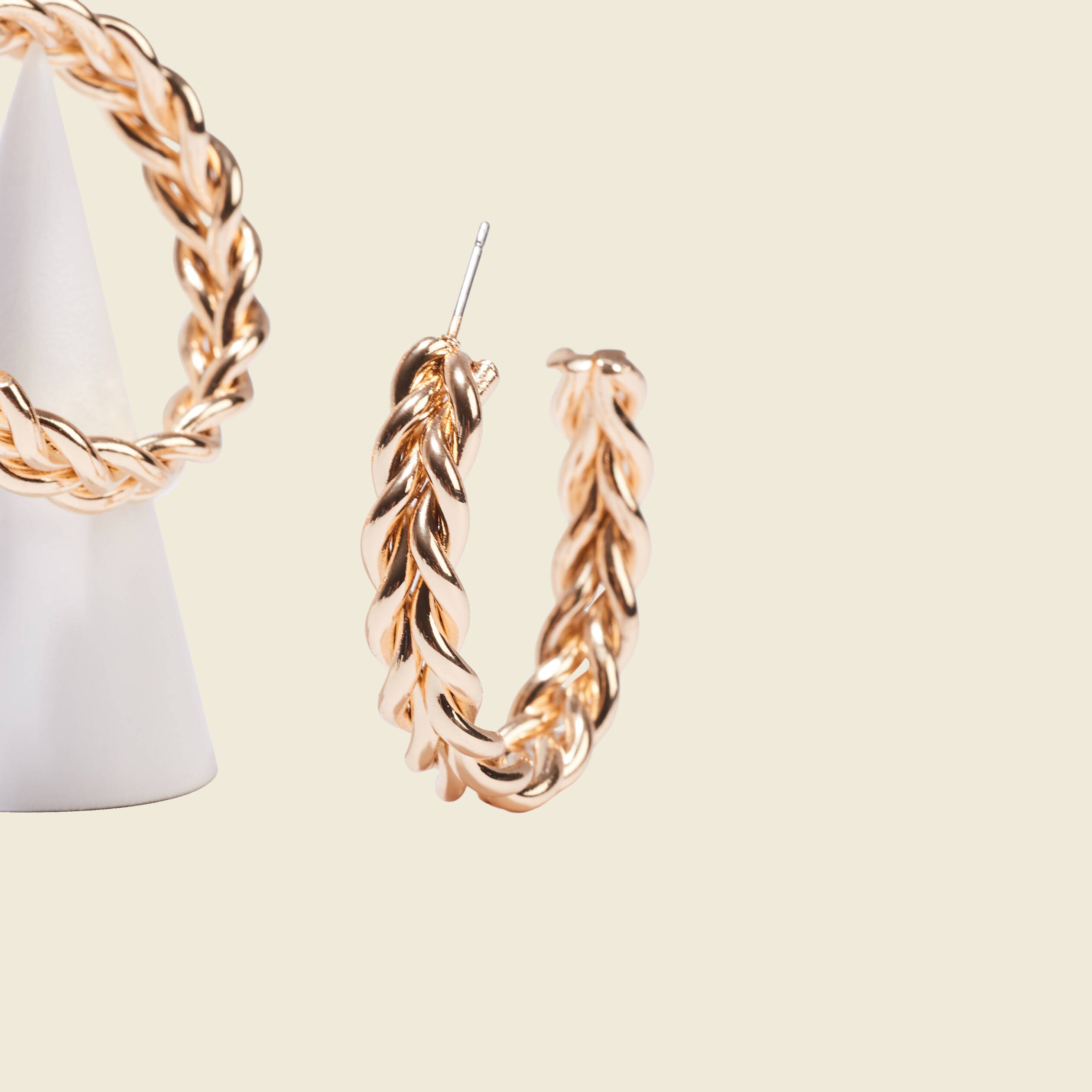 Boucles d'oreilles créoles couleur or femme