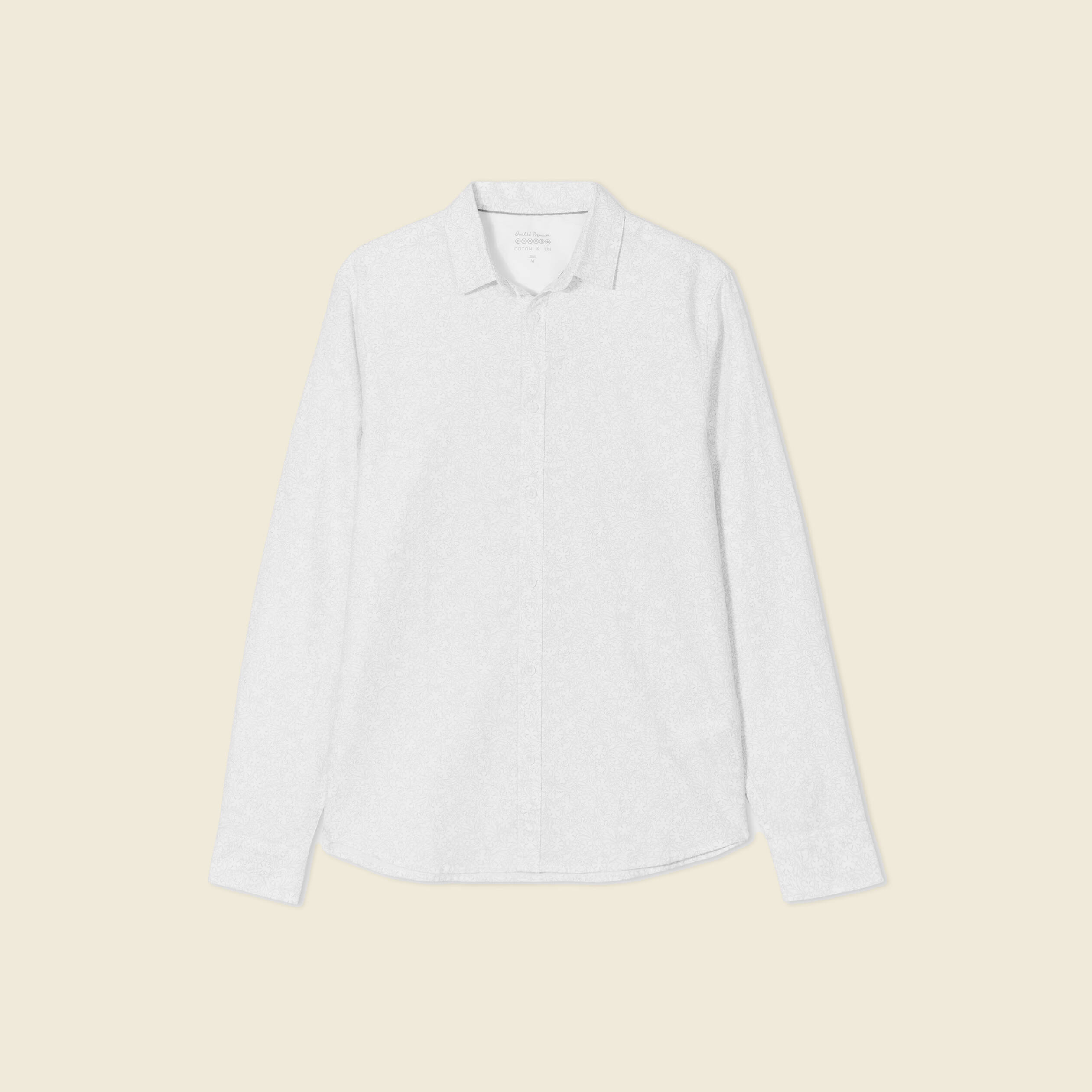 chemise manches longues blanc homme Chemise manches longues blanc homme