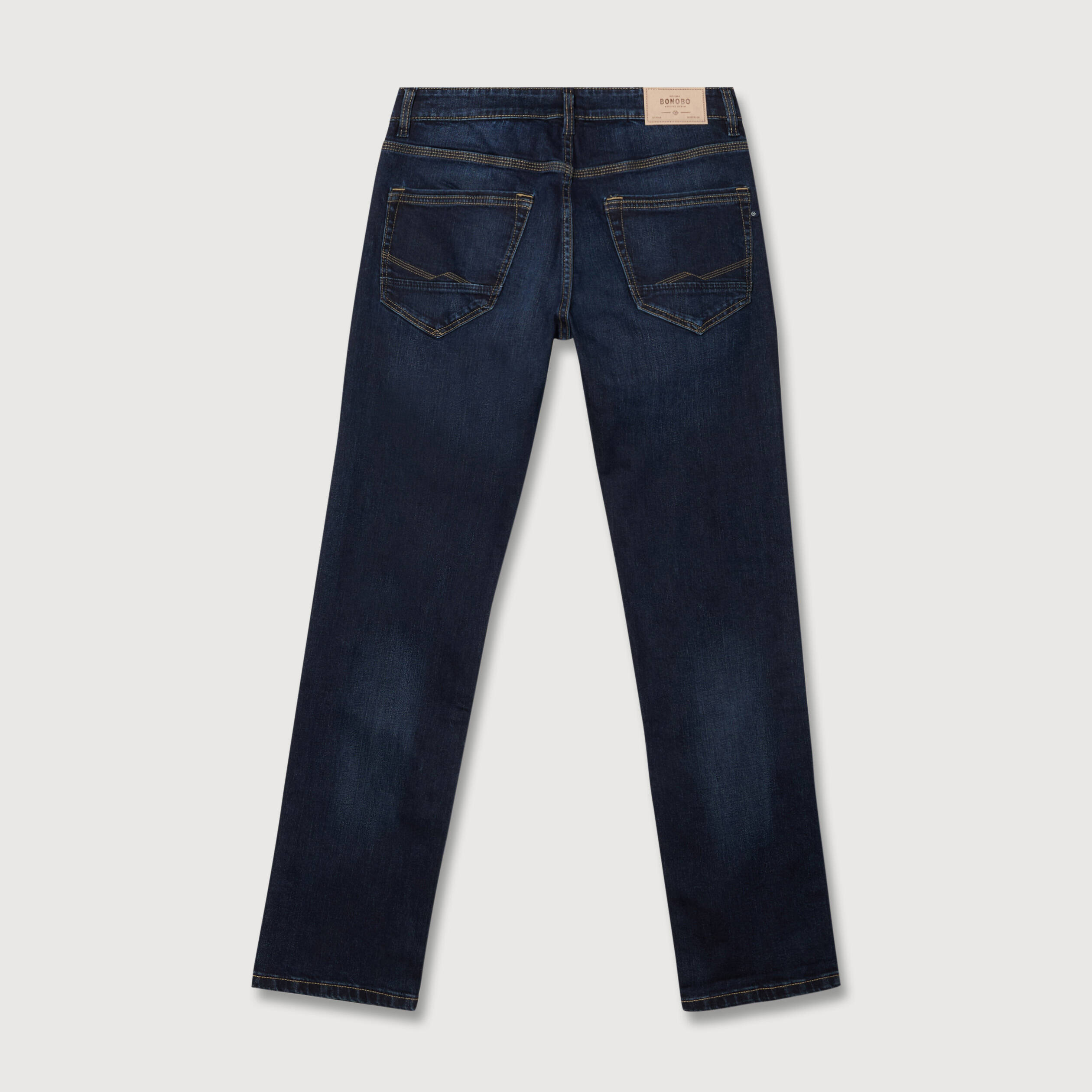 Jeans regular longueur 34 denim brut homme