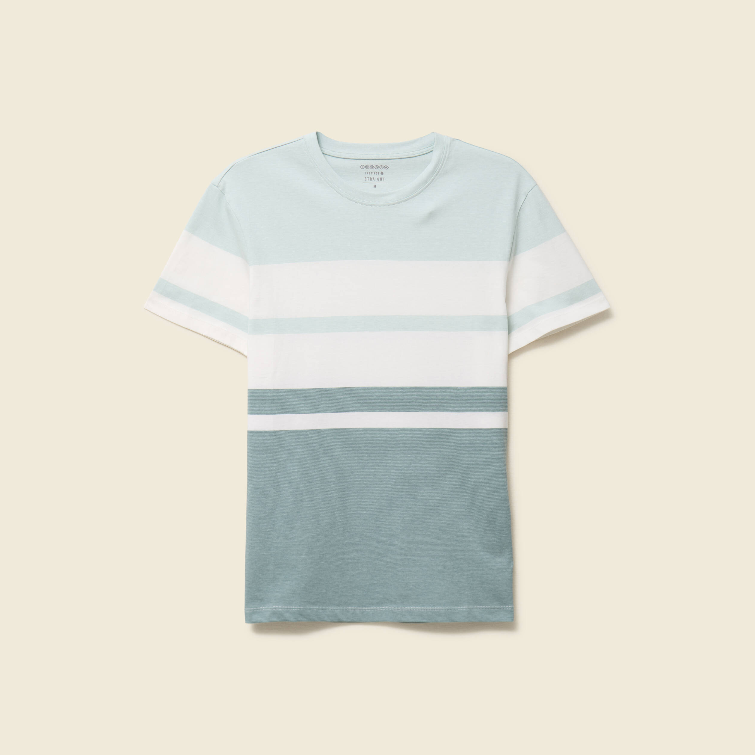 T-shirt manches courtes bleu gris homme