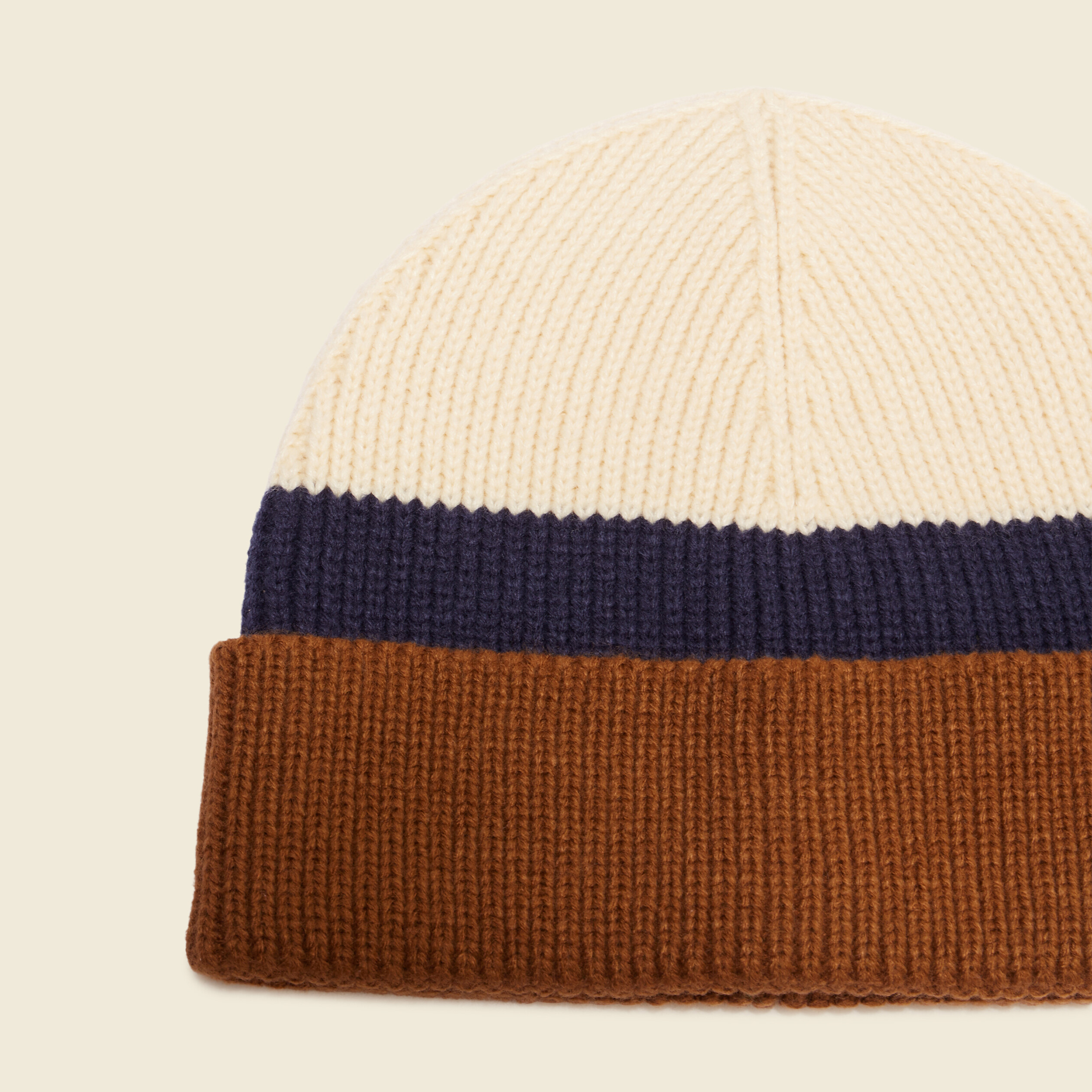 bonnet tricote marron homme Bonnet tricoté marron homme