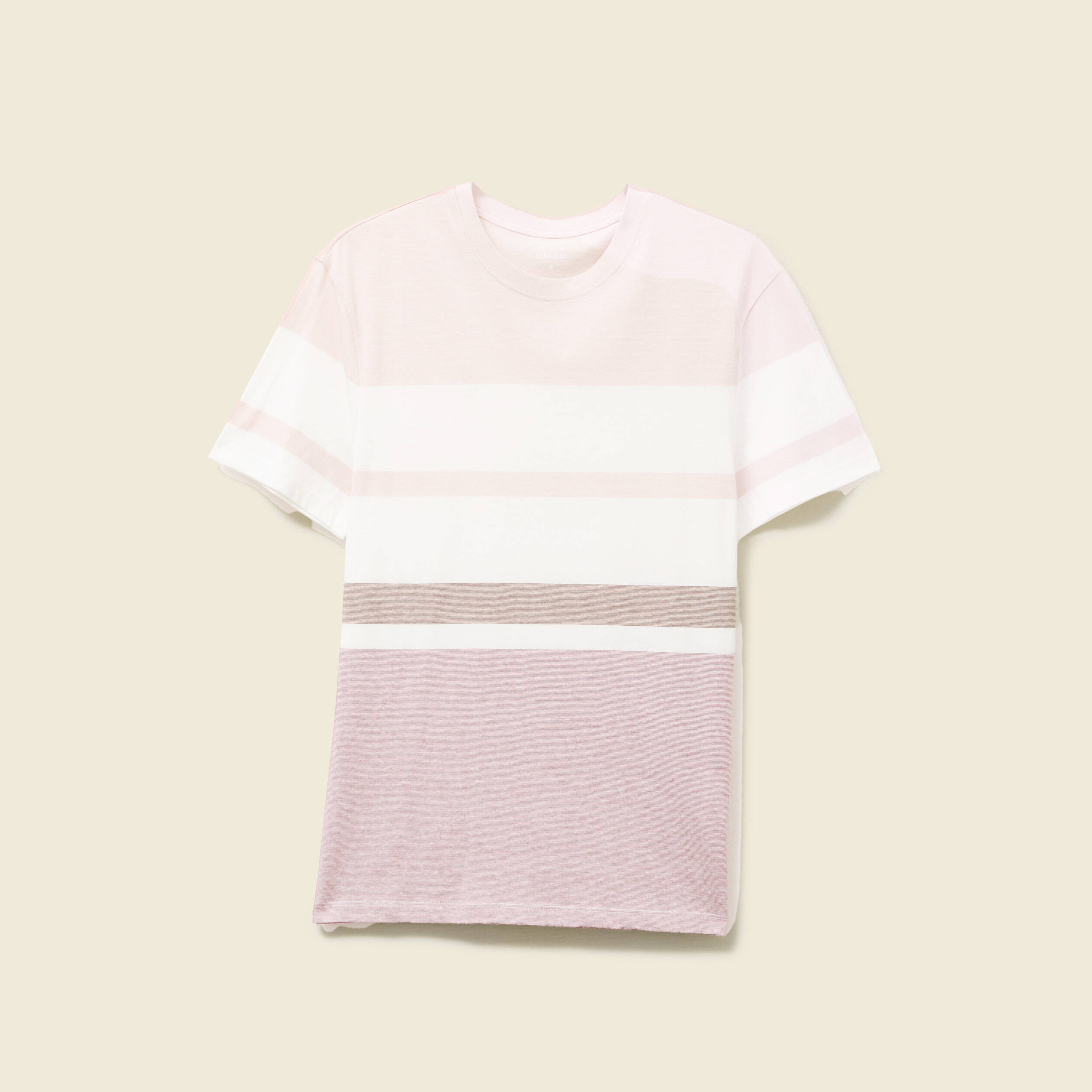 t shirt manches courtes rose pastel homme T-shirt manches courtes rose pastel homme