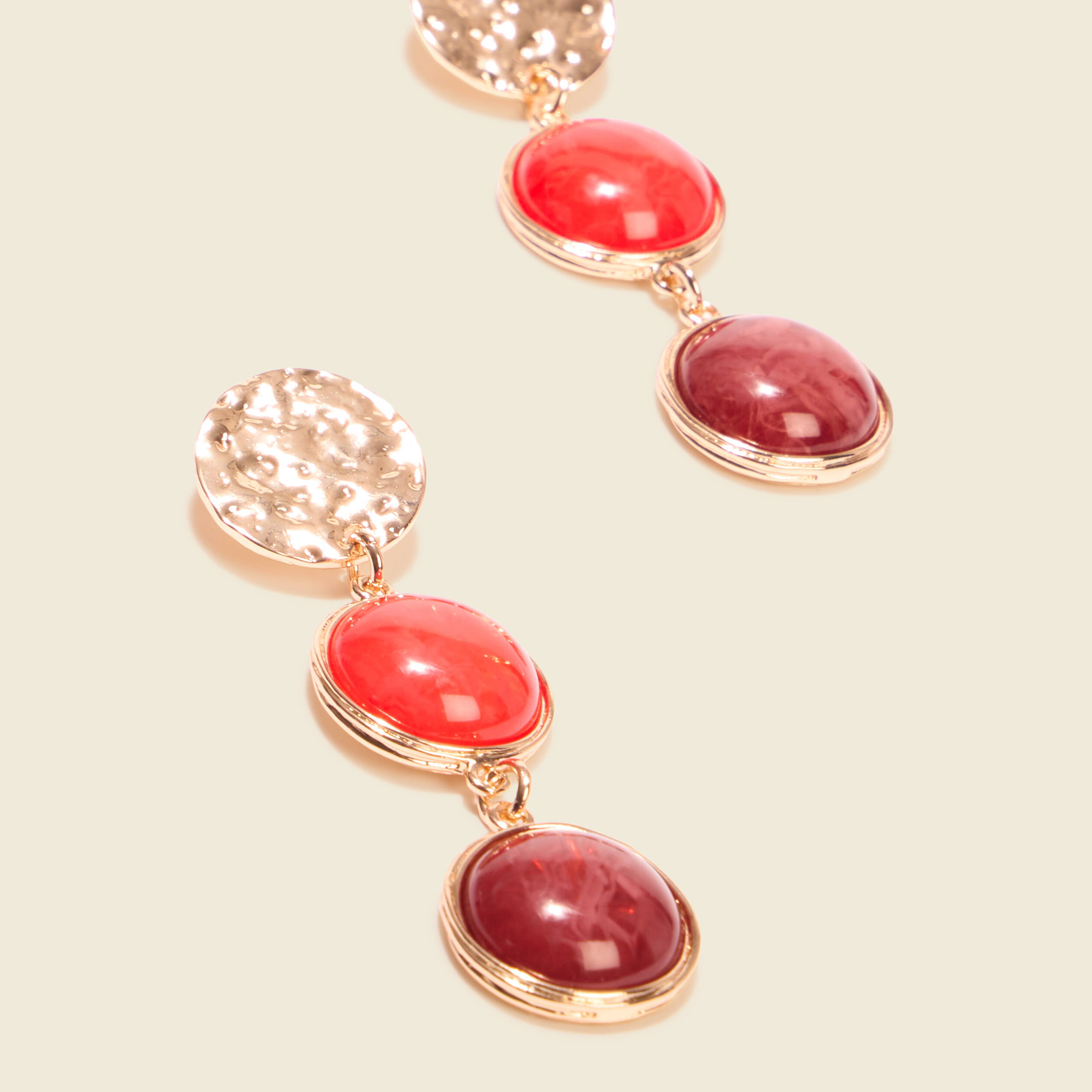 boucles doreilles pendantes rouge fonce femme Boucles d'oreilles pendantes rouge foncé femme