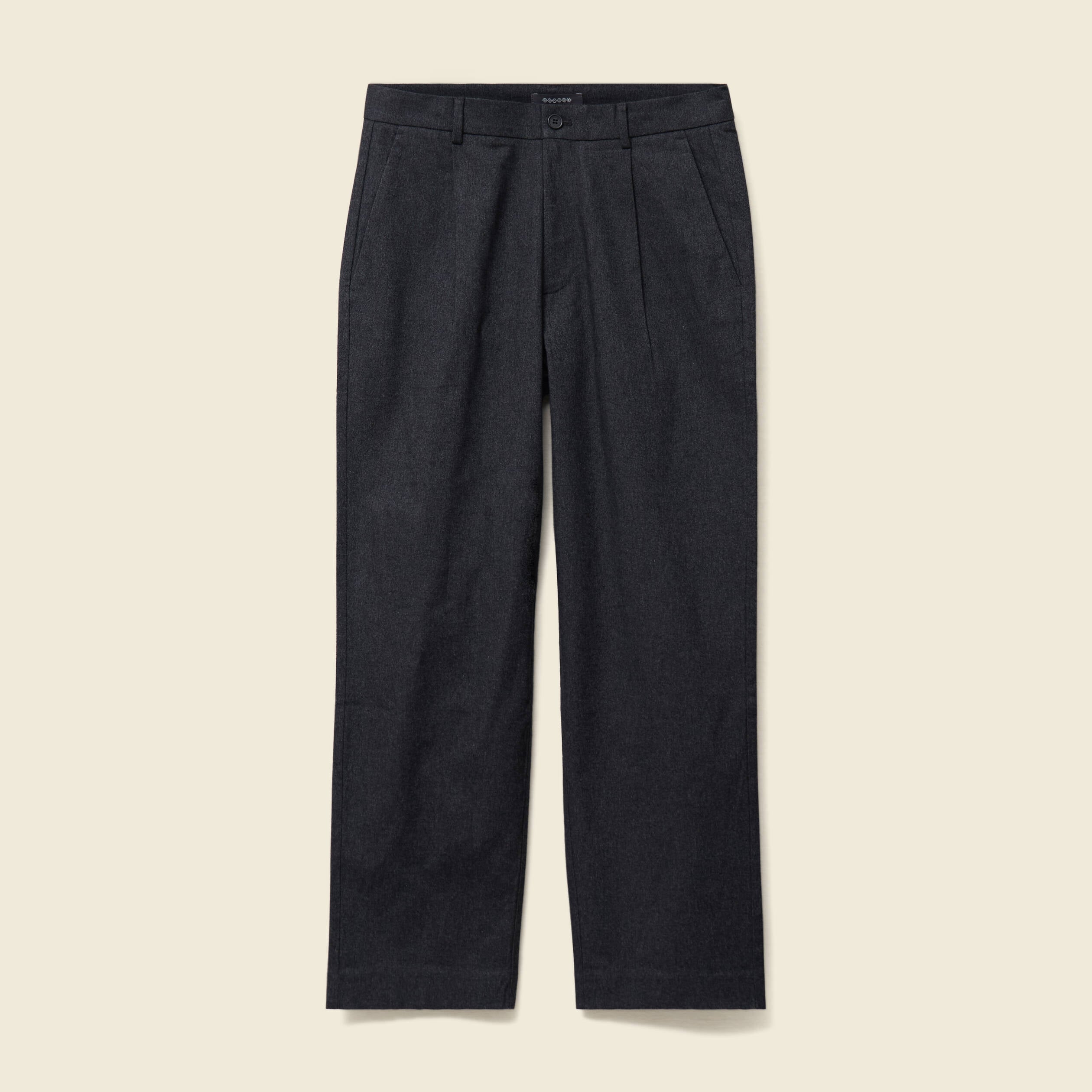 Pantalon chino large longueur 32 gris fonc&eacute; homme