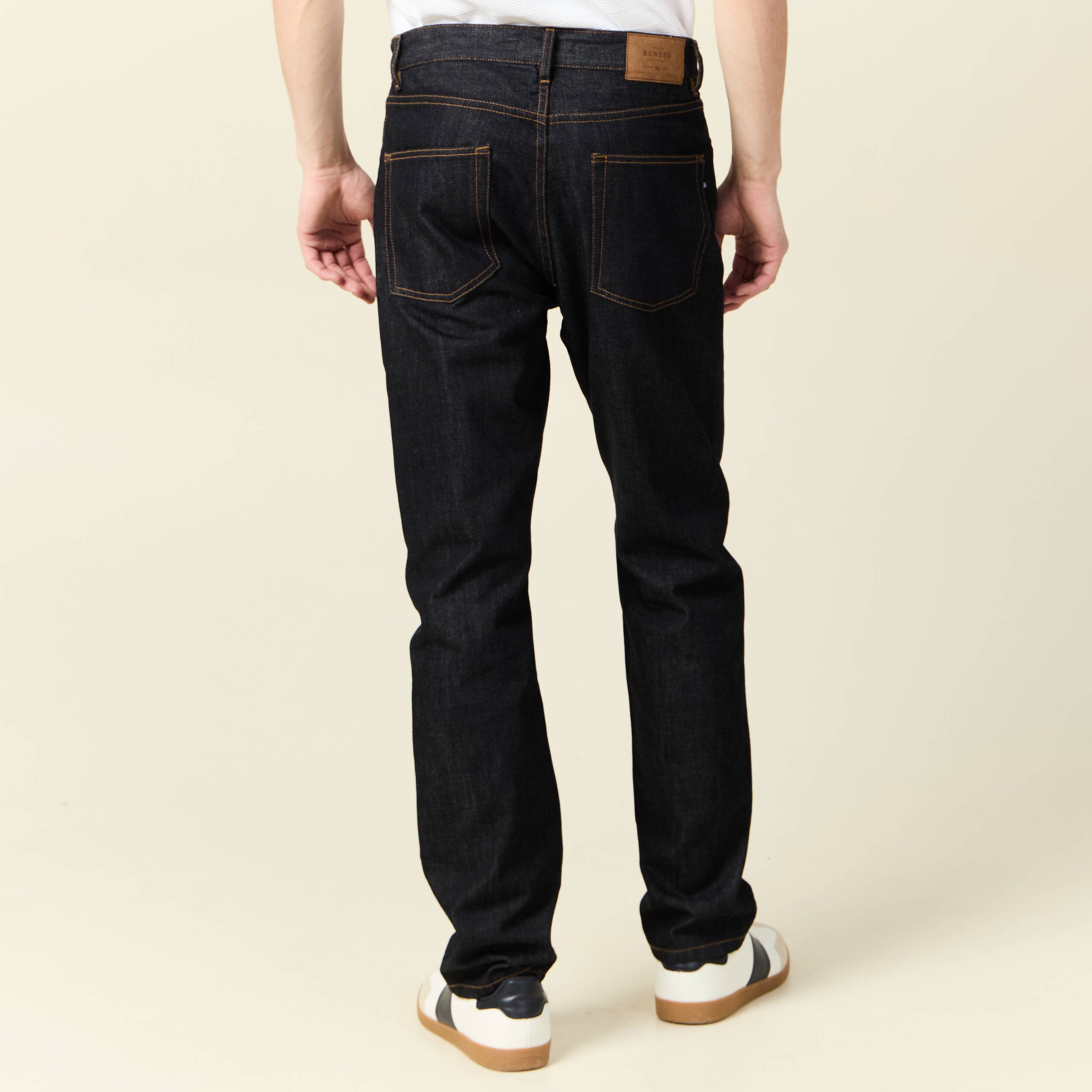 jeans regular 5 poches denim brut clean homme Jeans regular 5 poches denim brut clean homme