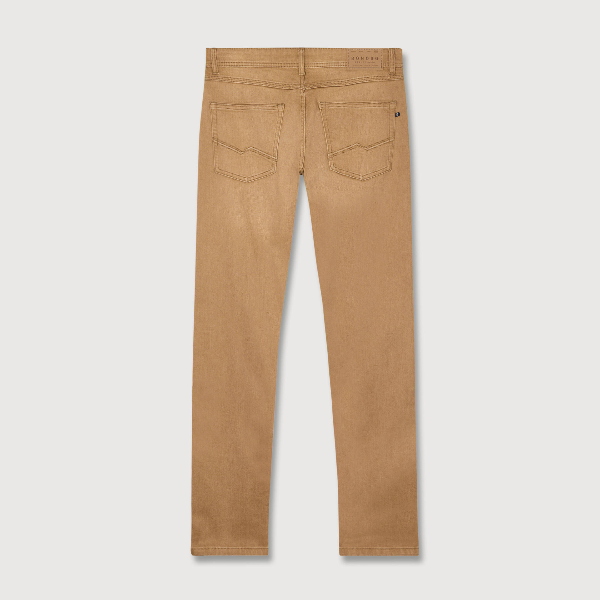 Jeans straight homme used L34 camel homme