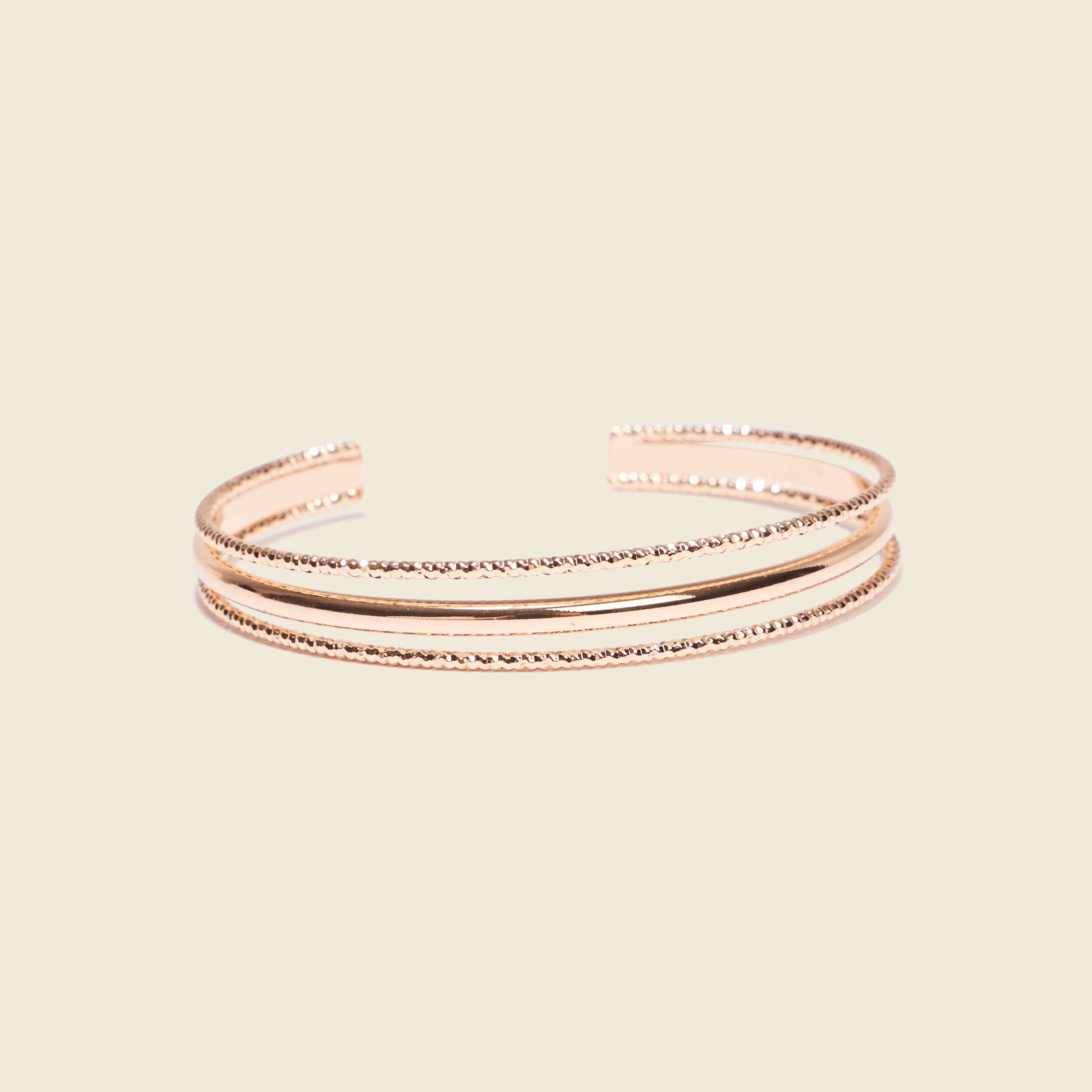 bracelet jonc en metal couleur or femme Bracelet jonc en métal couleur or femme