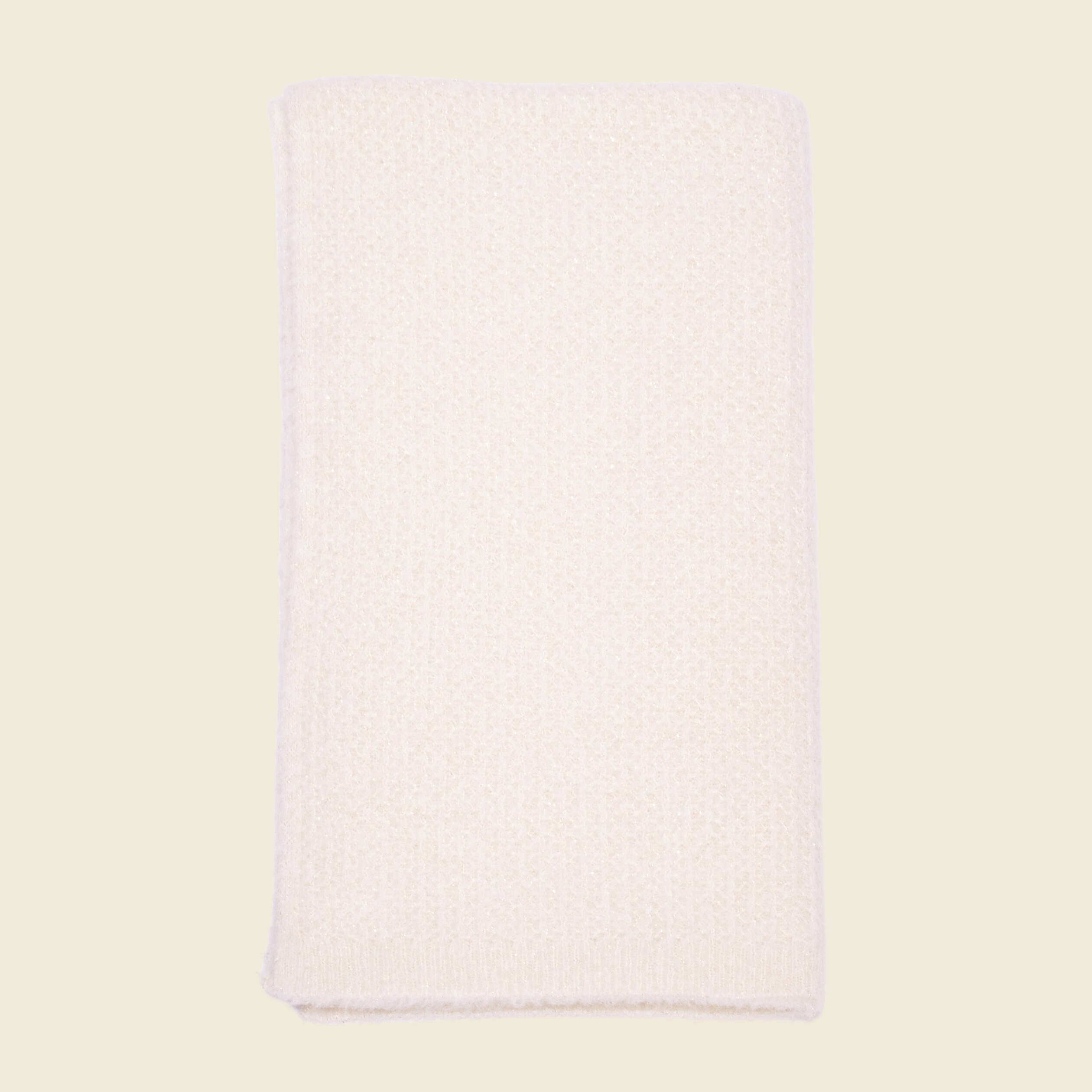 &Eacute;charpe tricot&eacute;e creme femme