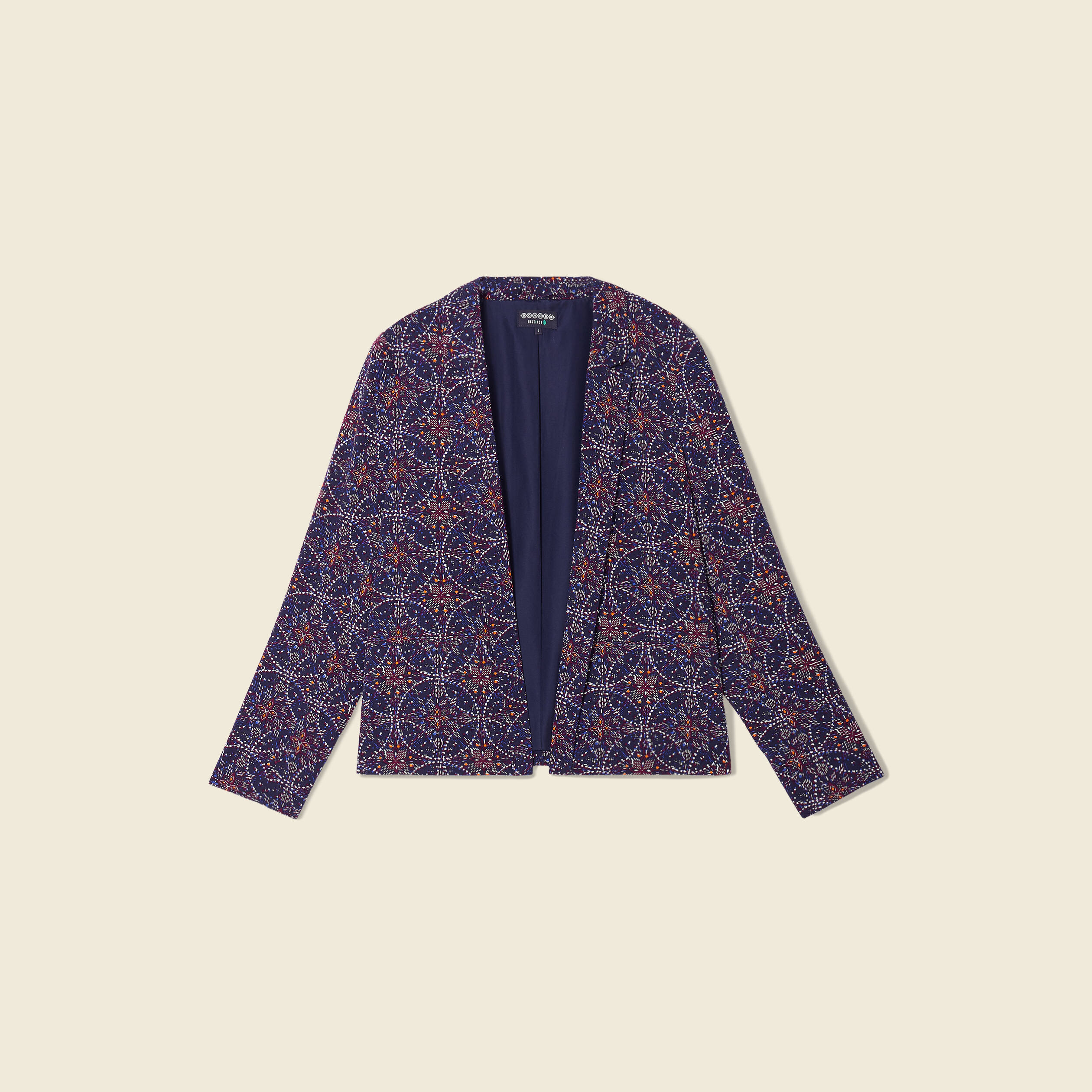 veste esprit blazer droite bleu marine femme Veste esprit blazer droite bleu marine femme