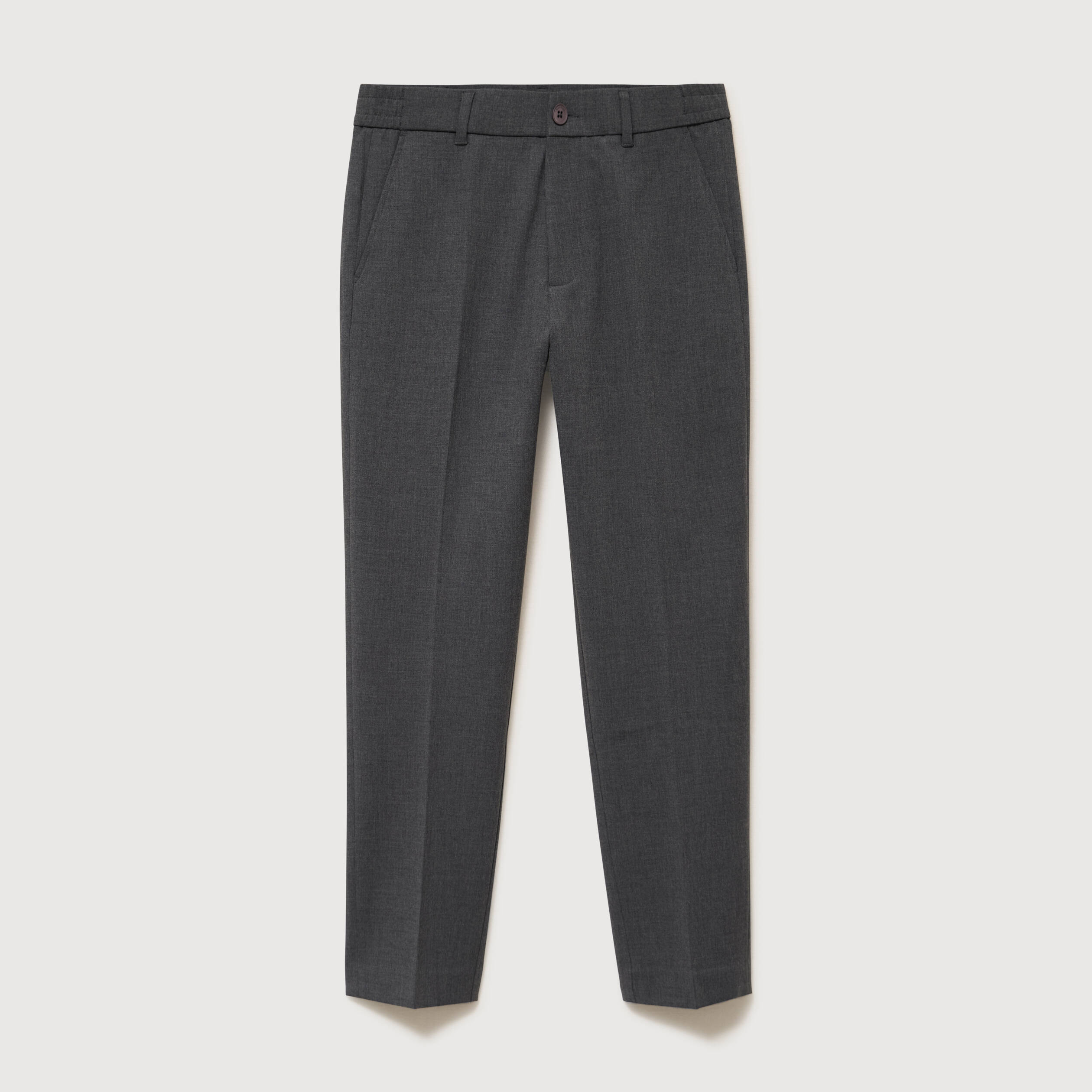 Pantalon droit longueur 32 gris fonc&eacute; homme