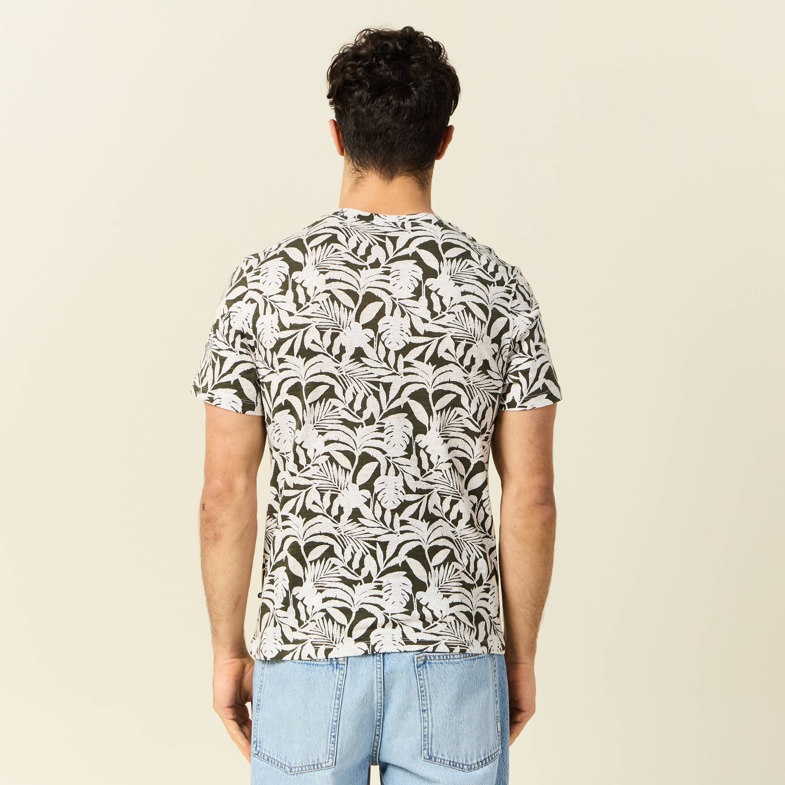 t shirt manches courtes vert kaki homme T-shirt manches courtes vert kaki homme
