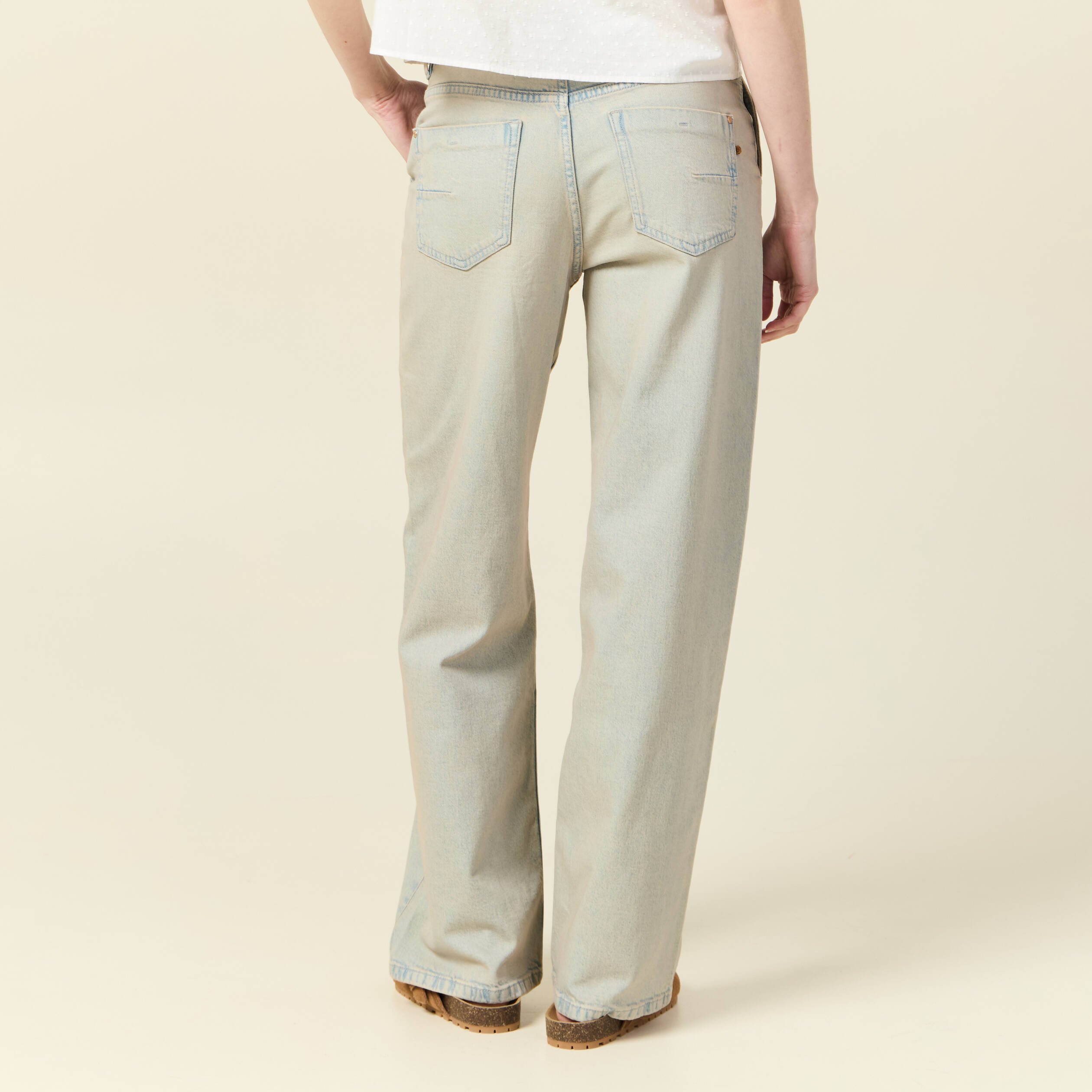 jeans baggy bleu ciel femme Jeans baggy bleu ciel femme