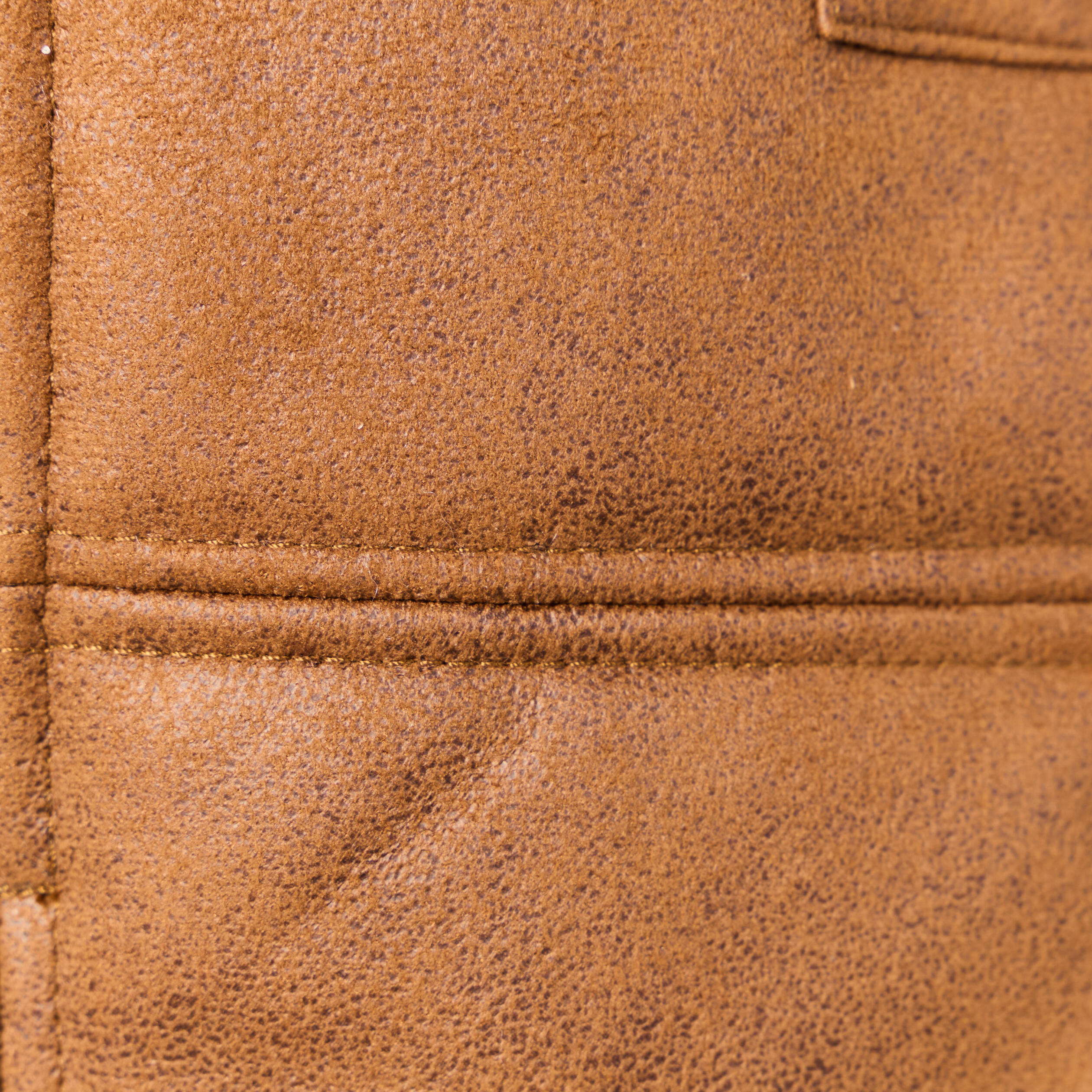Veste su&eacute;dine sans manches marron femme